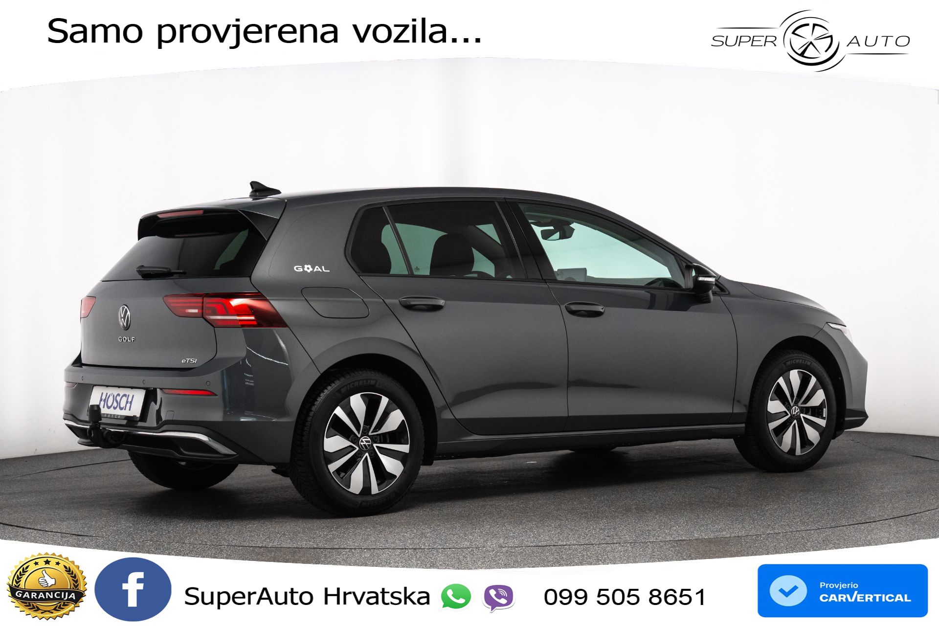 VW Golf 8 1.5 eTSI DSG Life 150 KS, LED+ACC+GR SJED+KAM+VIRT+PDC
