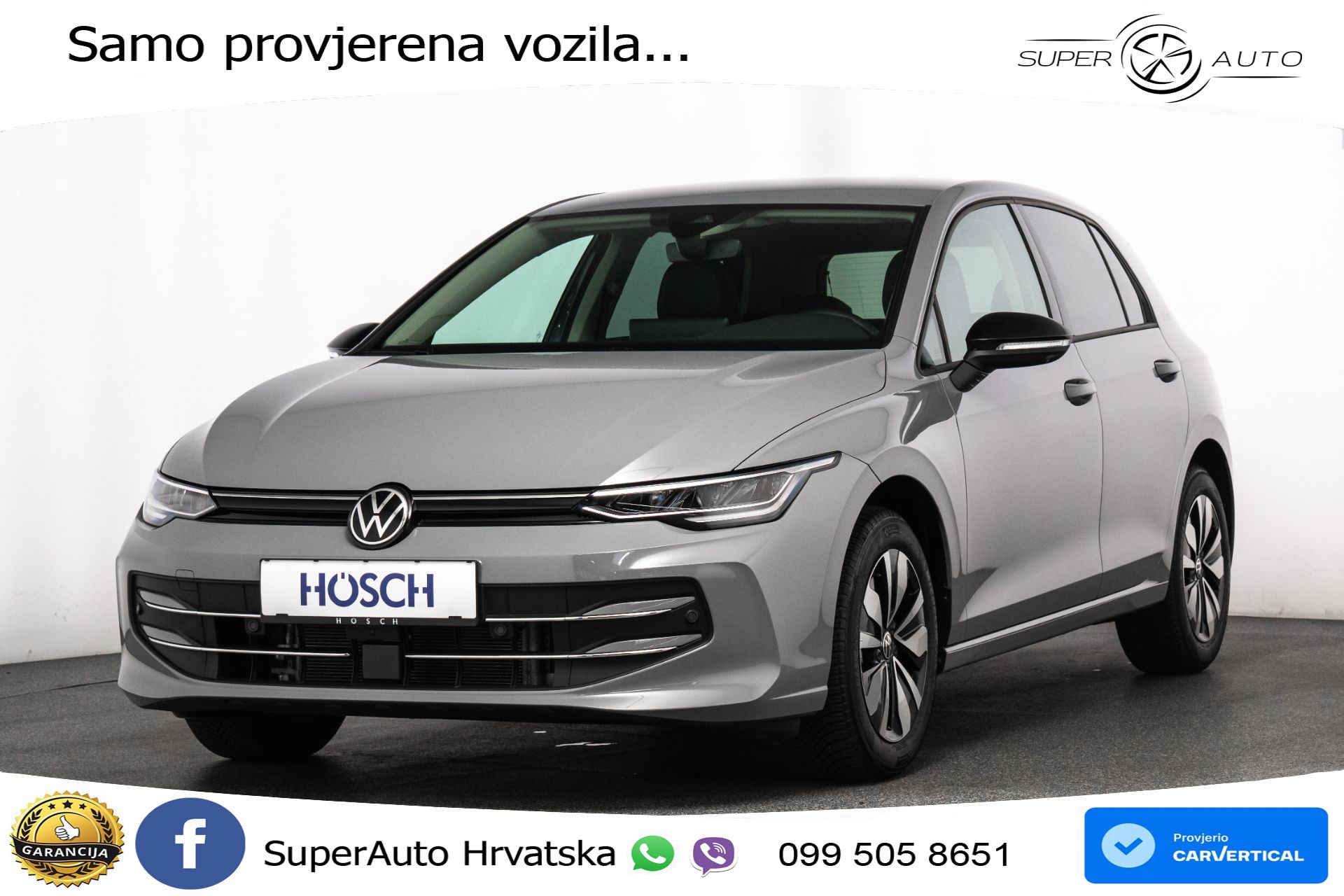 VW Golf 8 1.5 eTSI DSG Life 116 KS, LED+ACC+GR SJED+360+VIRT+PDC