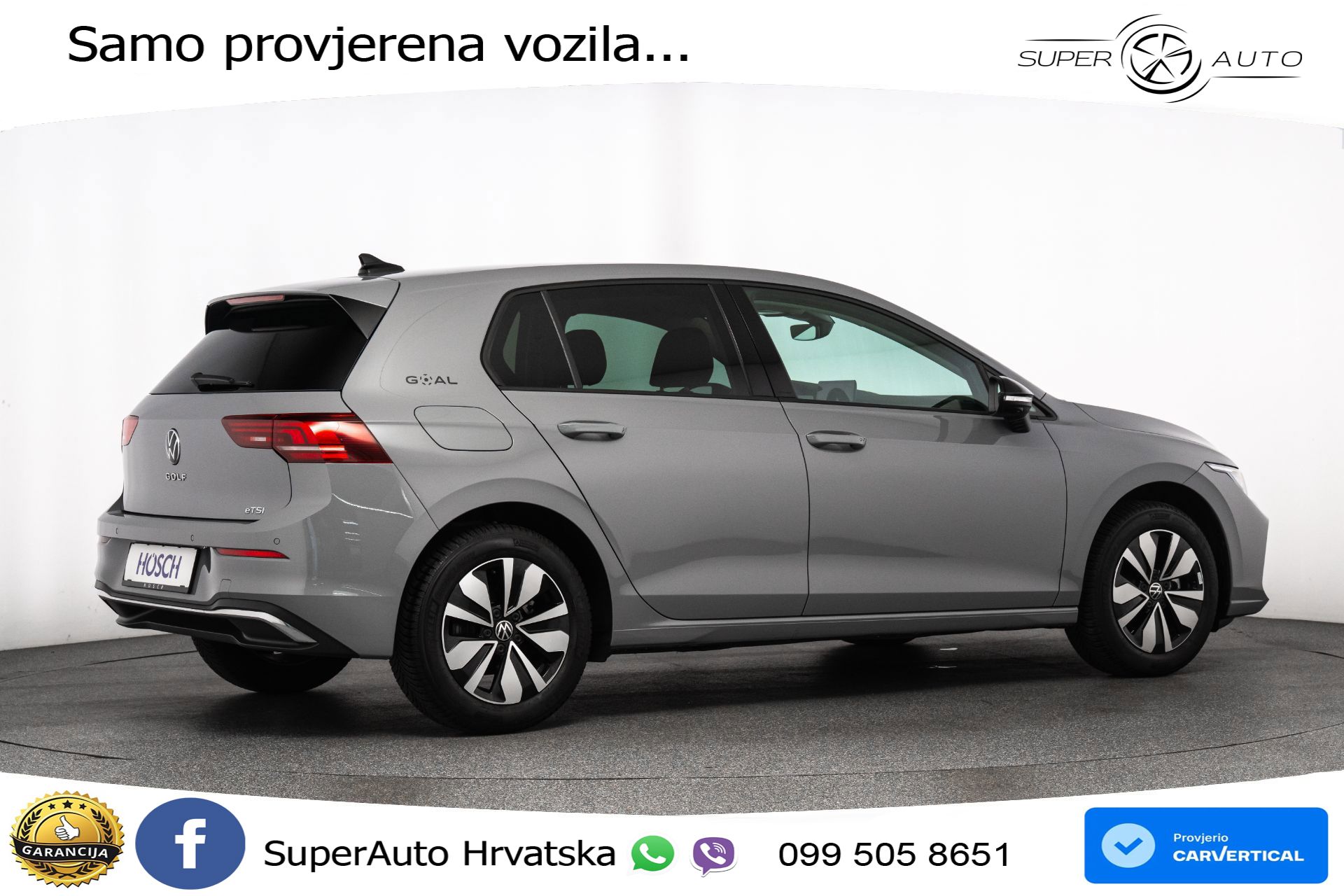 VW Golf 8 1.5 eTSI DSG Life 116 KS, LED+ACC+GR SJED+360+VIRT+PDC