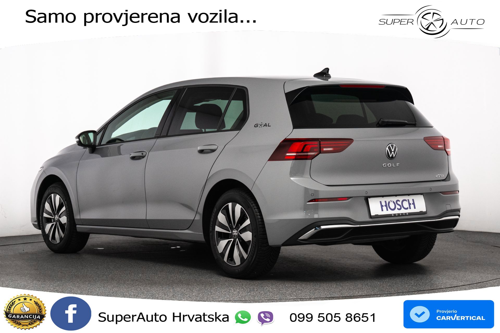 VW Golf 8 1.5 eTSI DSG Life 116 KS, LED+ACC+GR SJED+360+VIRT+PDC
