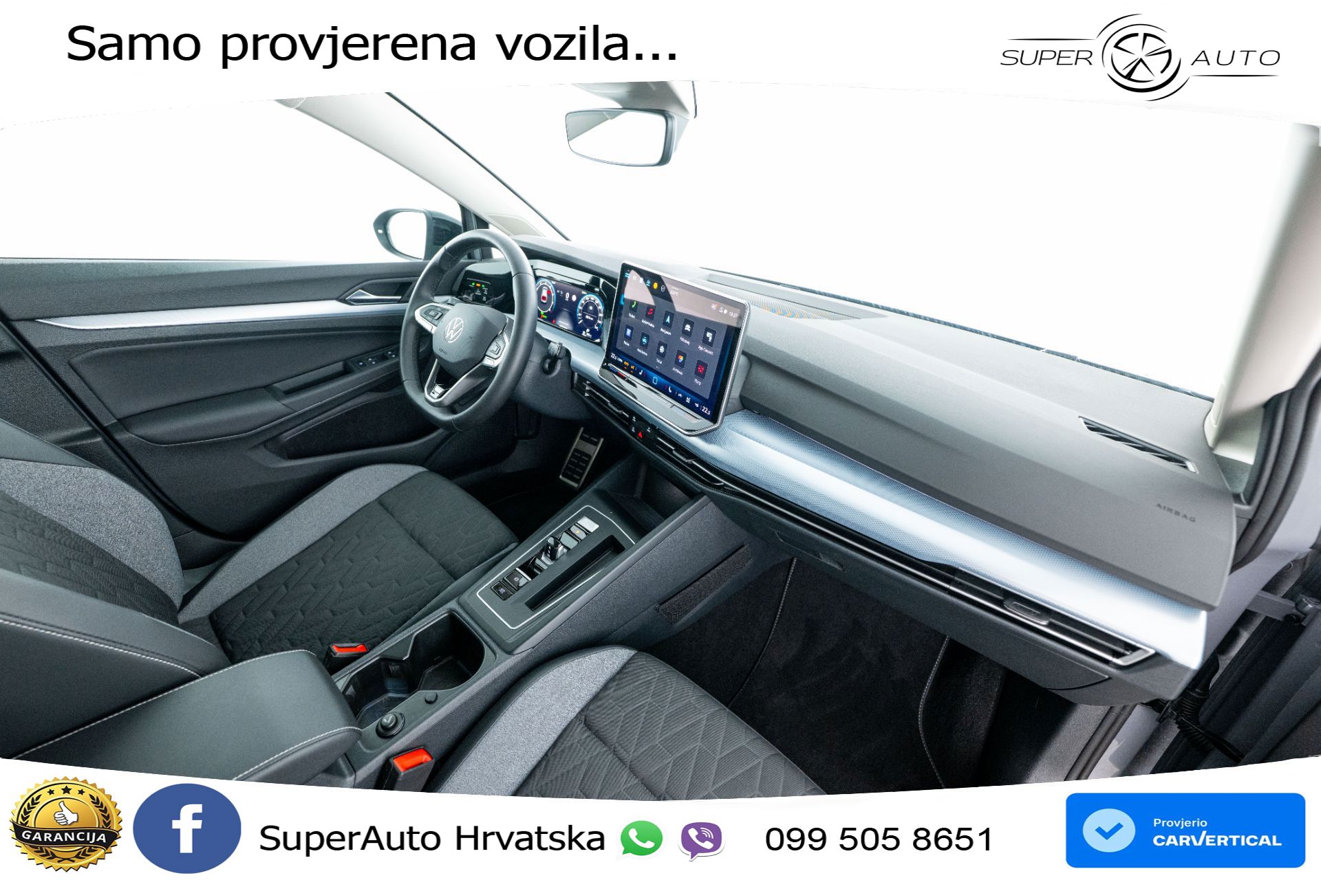 VW Golf 8 1.5 eTSI DSG Life 116 KS, LED+ACC+GR SJED+360+VIRT+PDC