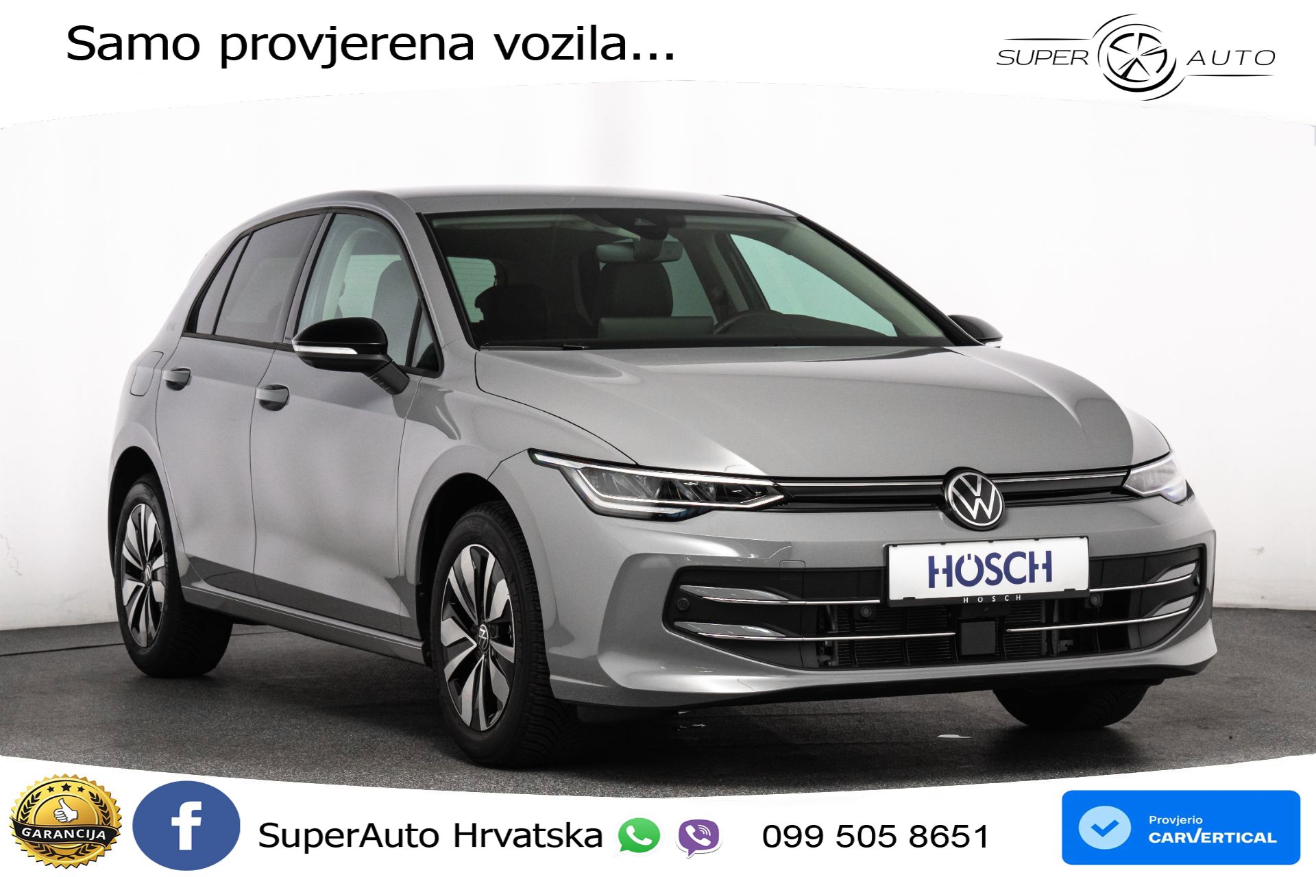 VW Golf 8 1.5 eTSI DSG Life 116 KS, LED+ACC+GR SJED+360+VIRT+PDC
