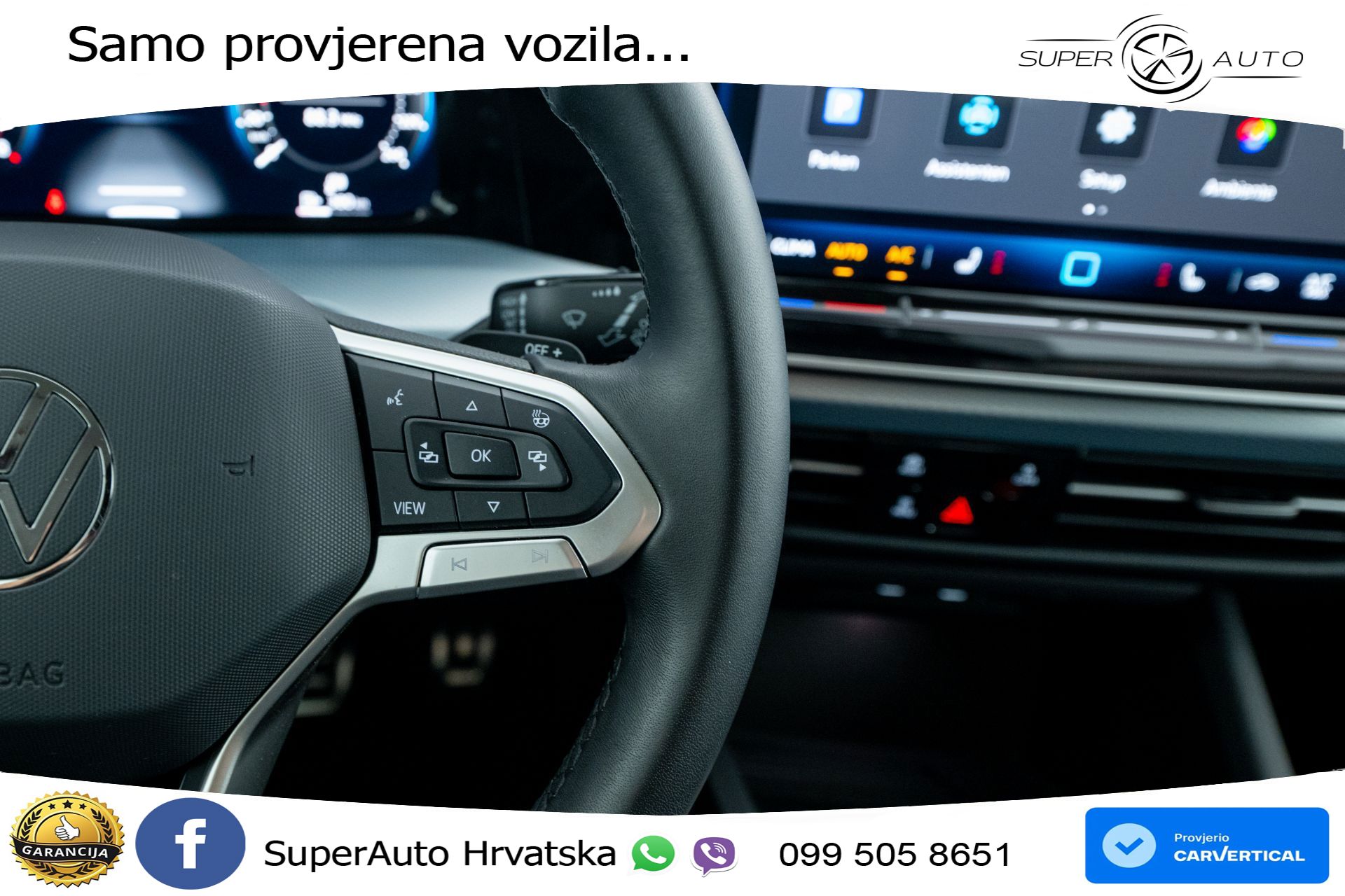 VW Golf 8 1.5 eTSI DSG Life 116 KS, LED+ACC+GR SJED+360+VIRT+PDC