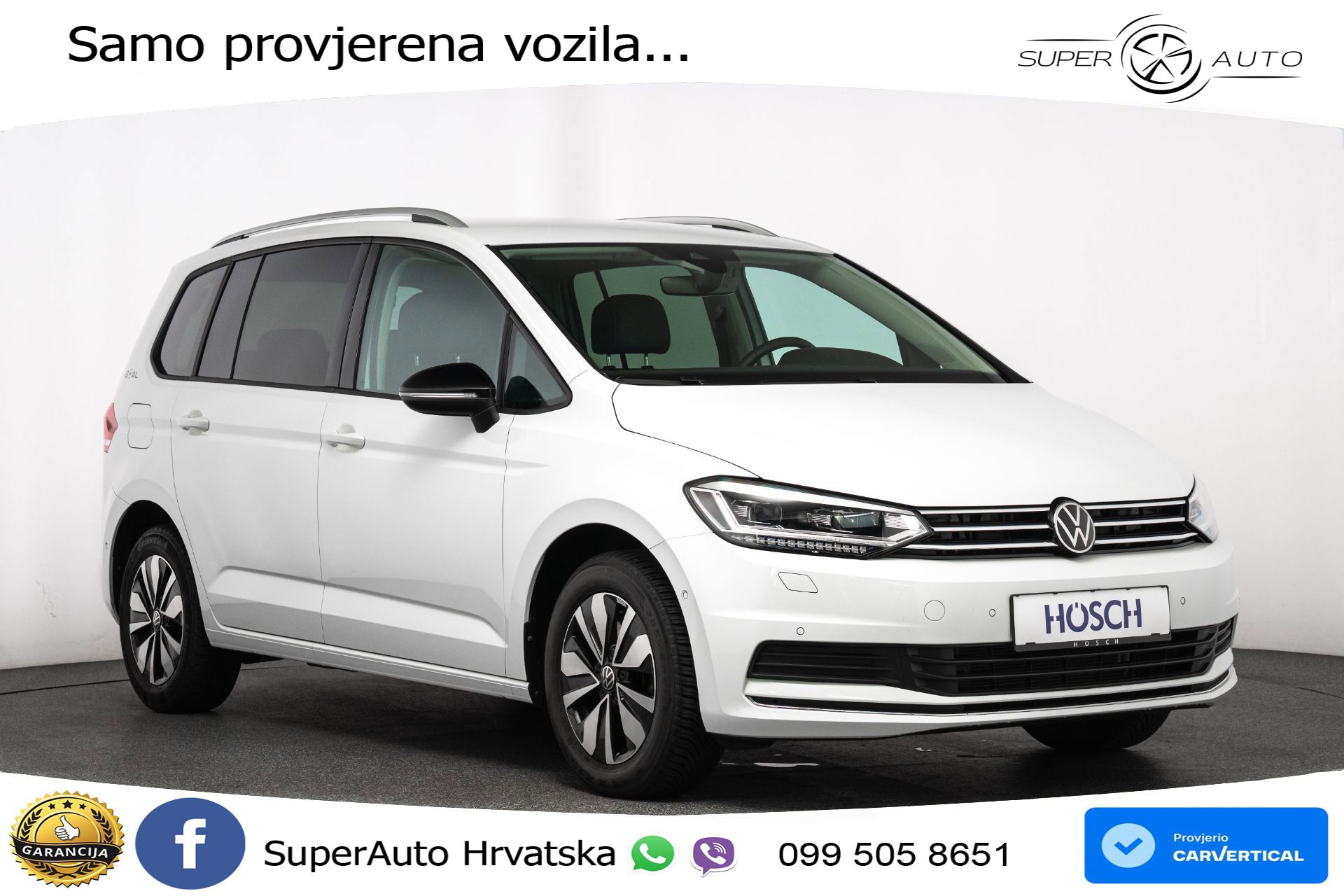 VW Touran 2.0 TDI DSG Comfortline 150 KS, 7-SJED+ACC+GR SJED+PDC+VIRT