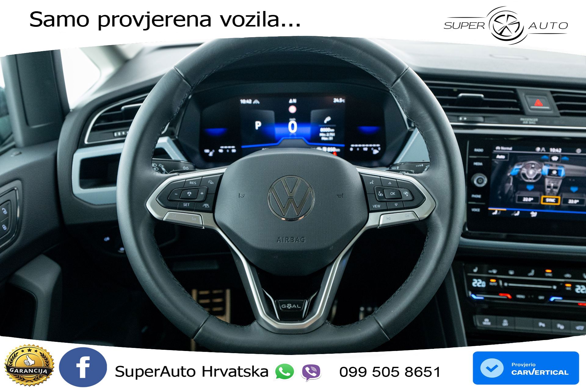 VW Touran 2.0 TDI DSG Comfortline 150 KS, 7-SJED+ACC+GR SJED+PDC+VIRT