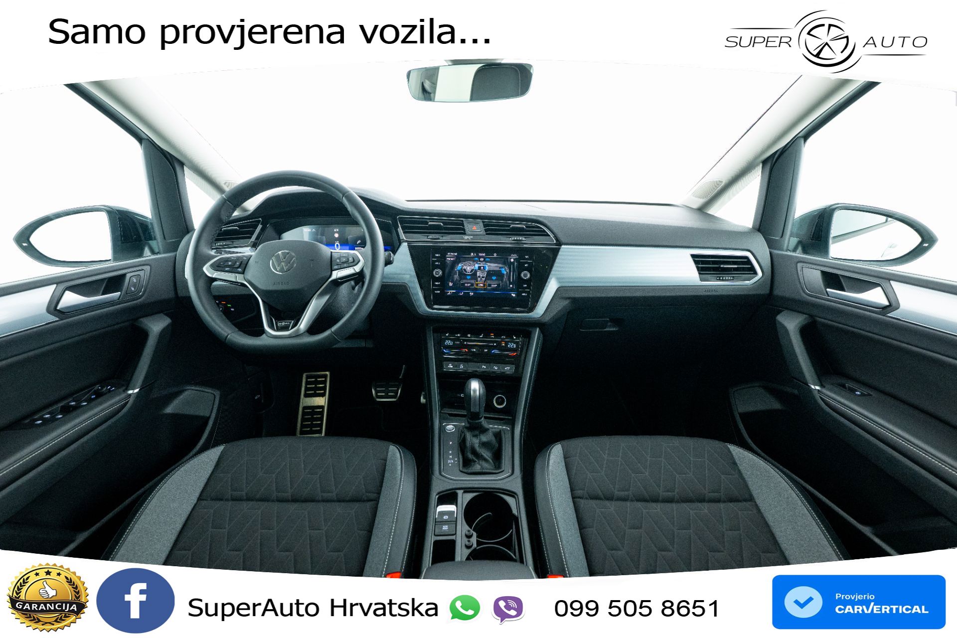 VW Touran 2.0 TDI DSG Comfortline 150 KS, 7-SJED+ACC+GR SJED+PDC+VIRT