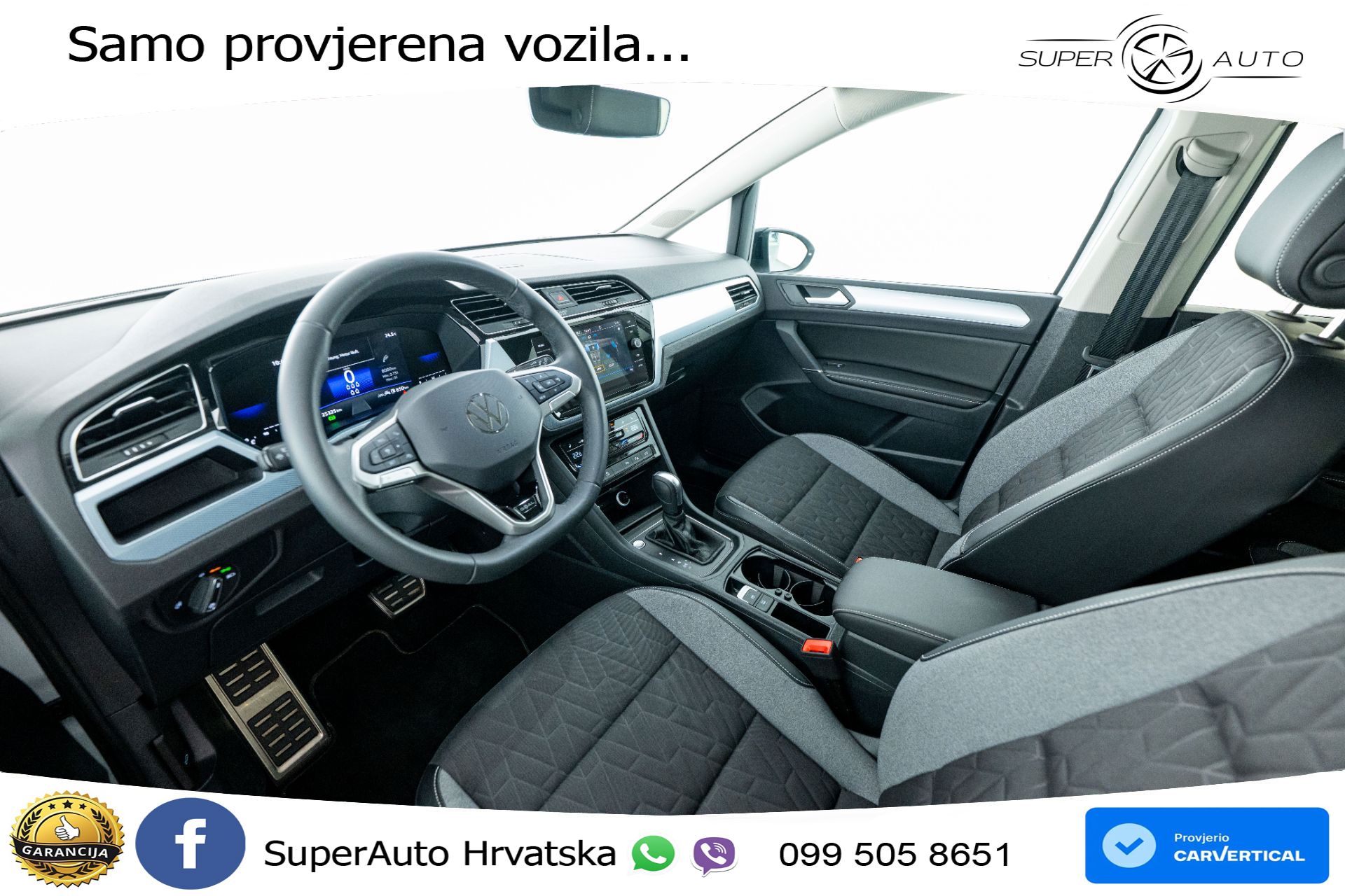 VW Touran 2.0 TDI DSG Comfortline 150 KS, 7-SJED+ACC+GR SJED+PDC+VIRT