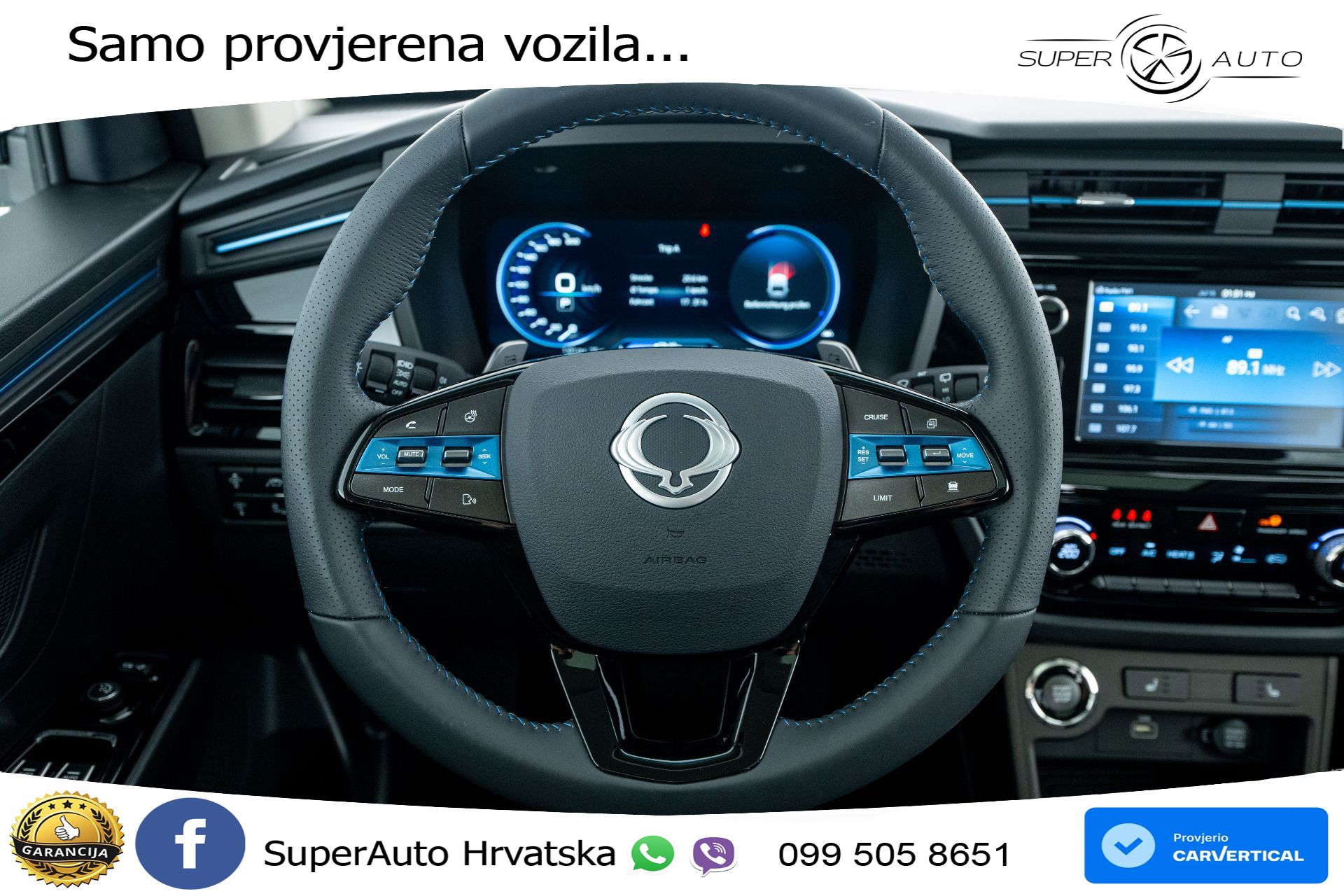 NOVO SsangYong Korando E-Motion 61.5 kWh Limited 207 KS, LED+ACC+GR SJED+KAM+PDC