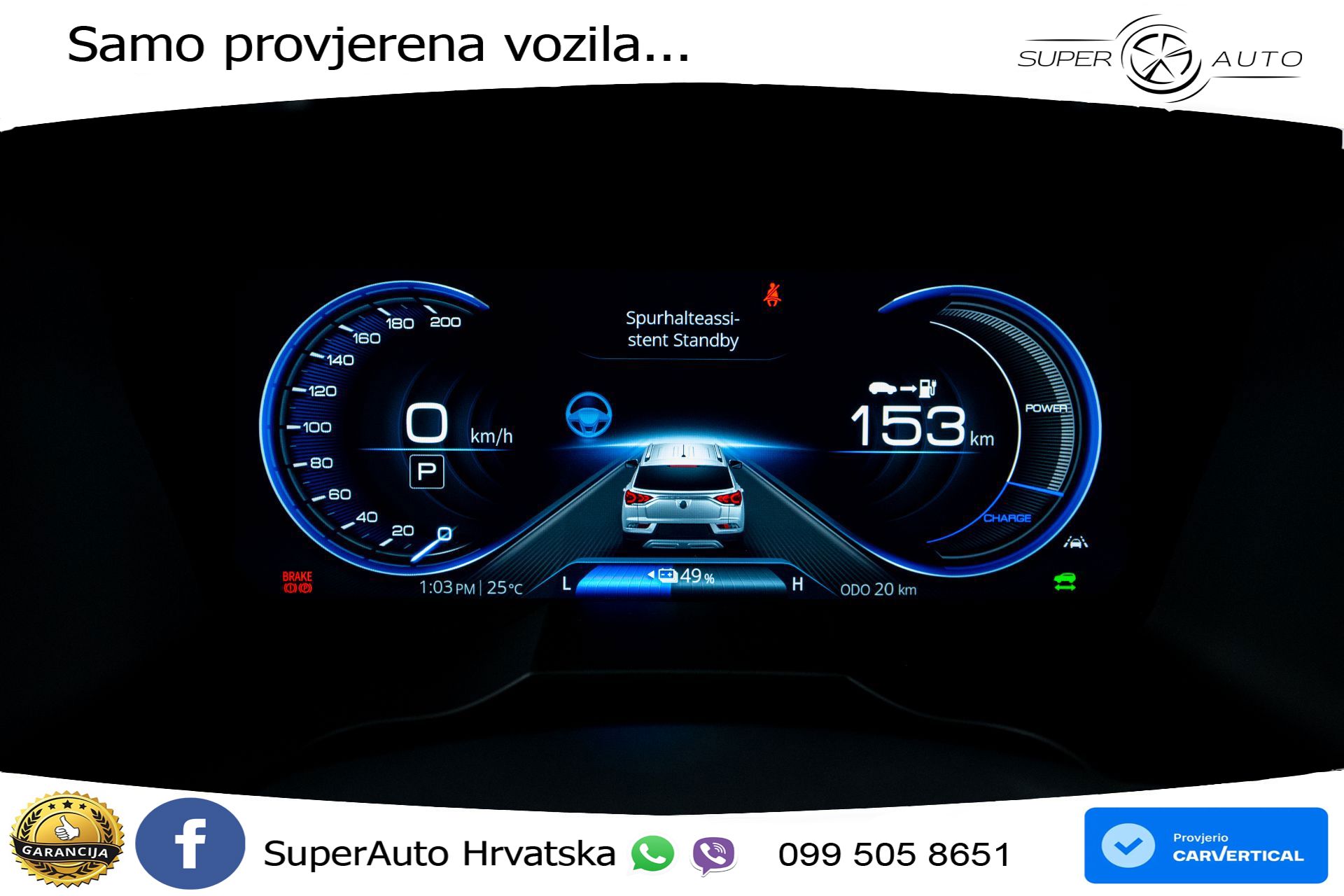 NOVO SsangYong Korando E-Motion 61.5 kWh Limited 207 KS, LED+ACC+GR SJED+KAM+PDC