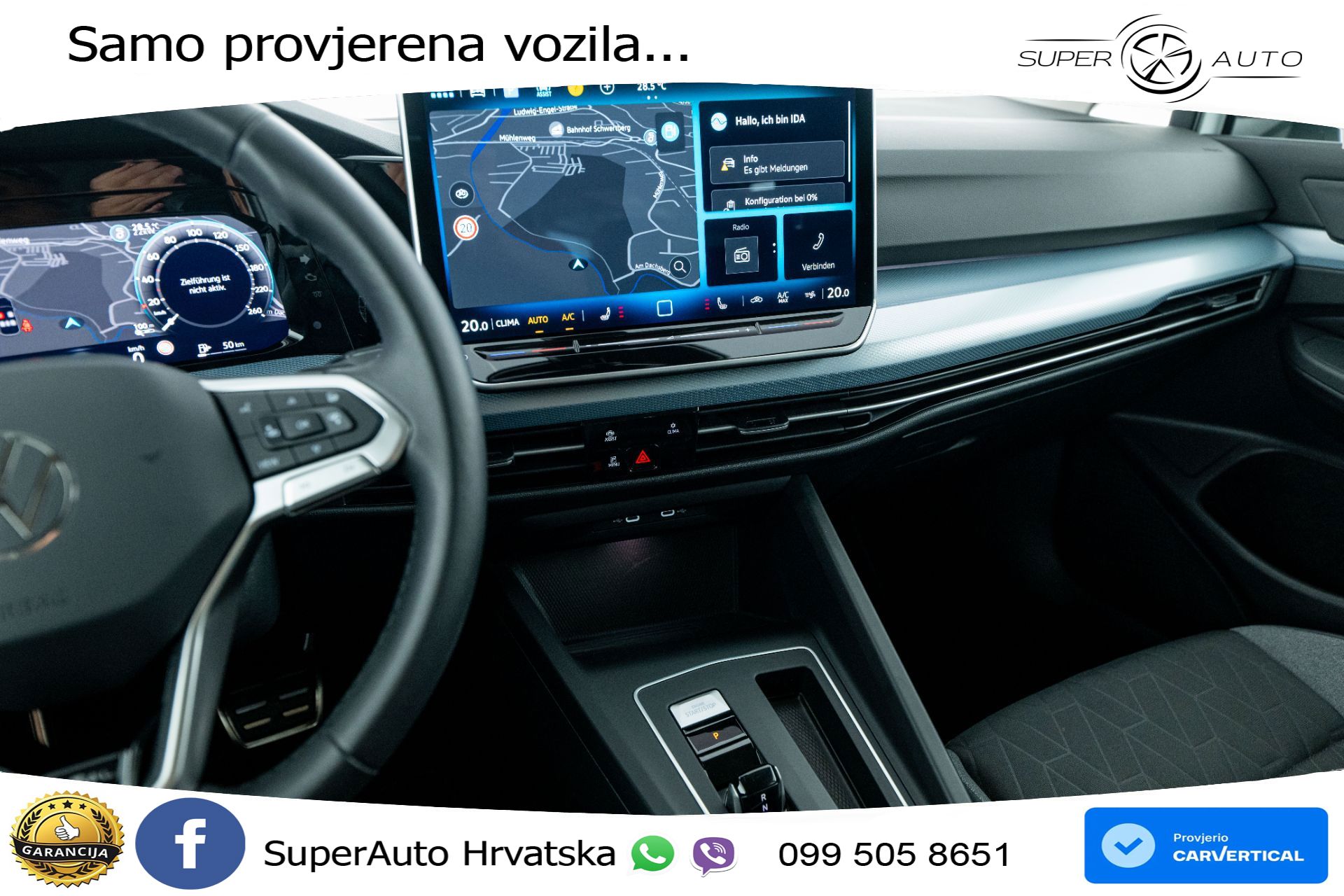VW Golf 1.5 eTSI DSG Life 150 KS, MATRIX+ACC+GR SJED+KAM+PDC+VIRT