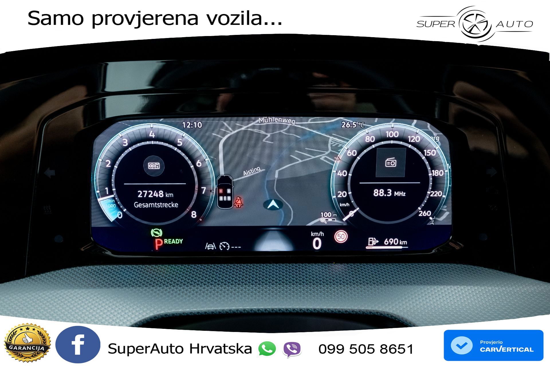 VW Golf 1.5 eTSI DSG Life 150 KS, ACC+KAM+GR SJED+VIRT+NAVI