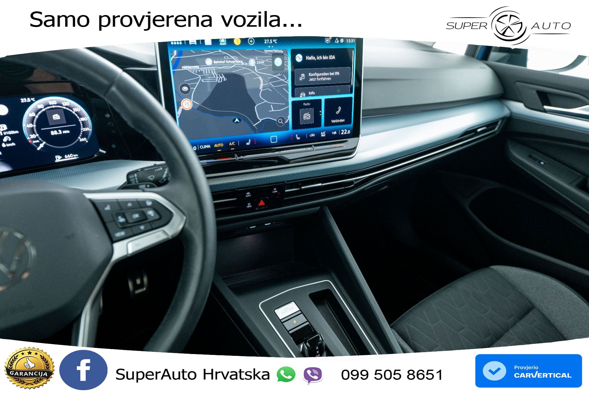 VW Golf 1.5 eTSI DSG Life 150 KS, ACC+KAM+GR SJED+VIRT+NAVI