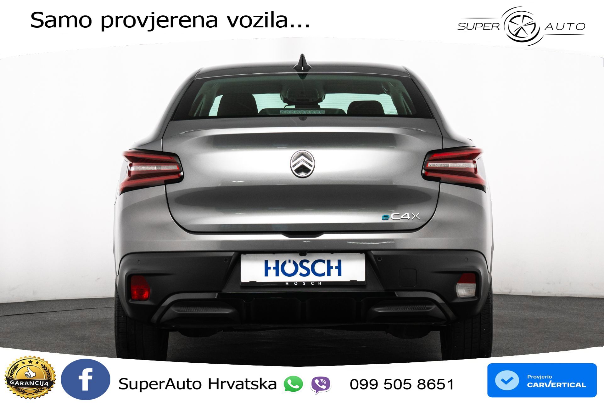 Citroen E-C4 X 54 kWh Plus 156 KS, LED+TEM+KAM+VIRT+PDC+NAVI
