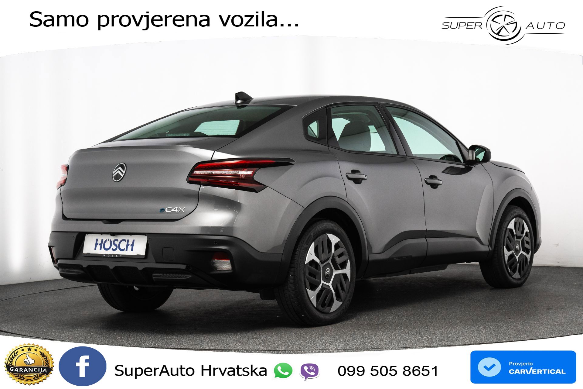 Citroen E-C4 X 54 kWh Plus 156 KS, LED+TEM+KAM+VIRT+PDC+NAVI