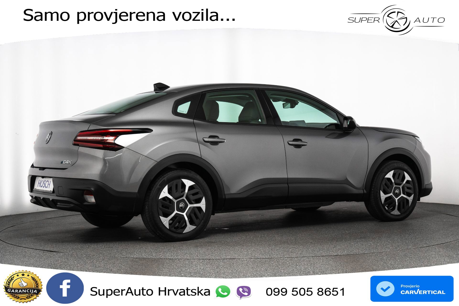 Citroen E-C4 X 54 kWh Plus 156 KS, LED+TEM+KAM+VIRT+PDC+NAVI