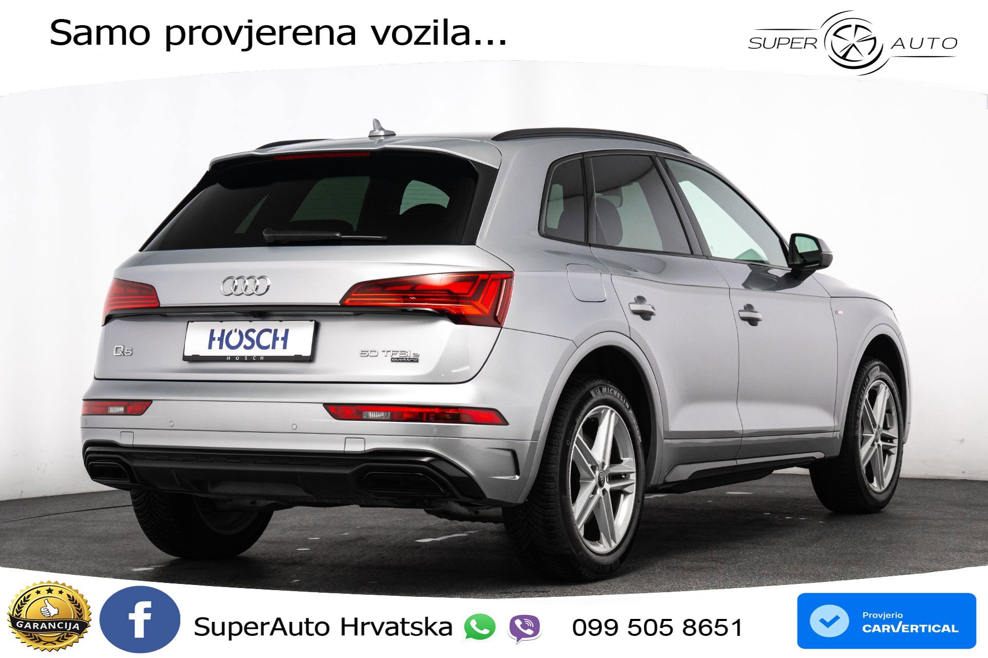 Audi Q5 50 TFSIe quattro S tronic 2x S line 299 KS, ACC+KAM+GR SJED+VIRT+NAVI