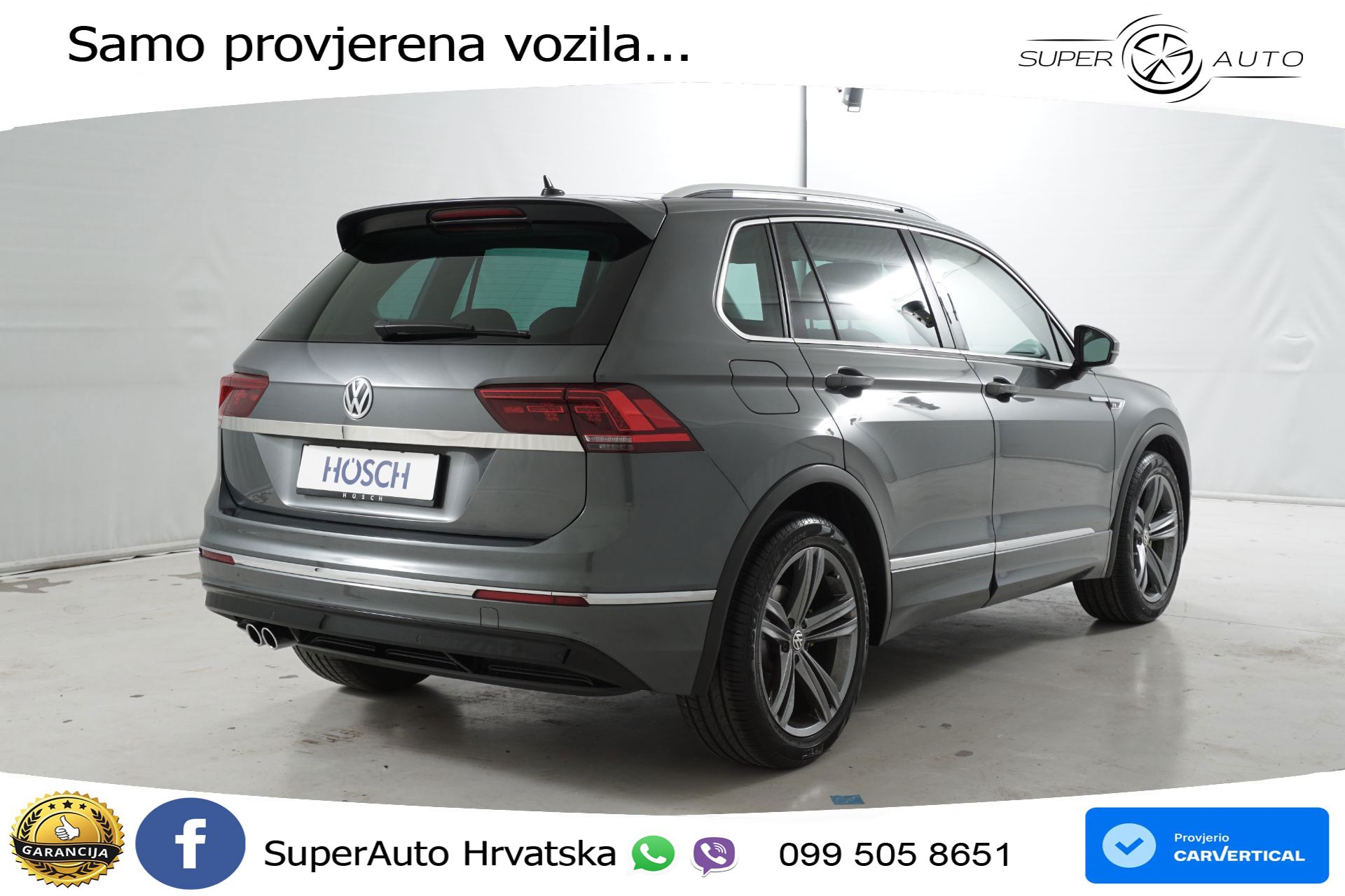 VW Tiguan 1.4 TSI Sky R-Line 125 KS, LED+ACC+GR SJED+ASIST+PANO+PDC