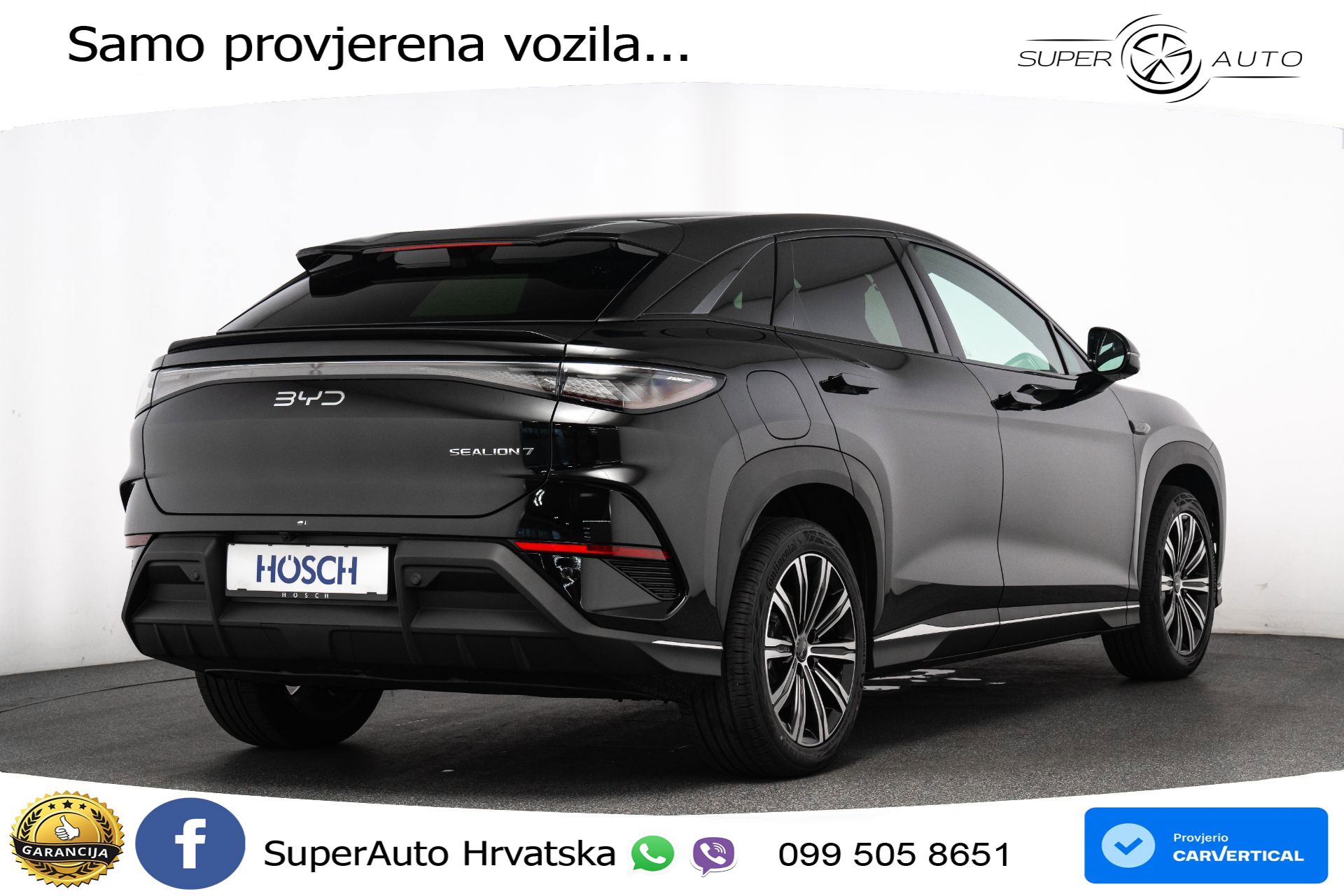 NOVO BYD Sealion 7 82,5 kWh Comfort 313 KS, LED+ACC+4xGR SJED+360+PDC