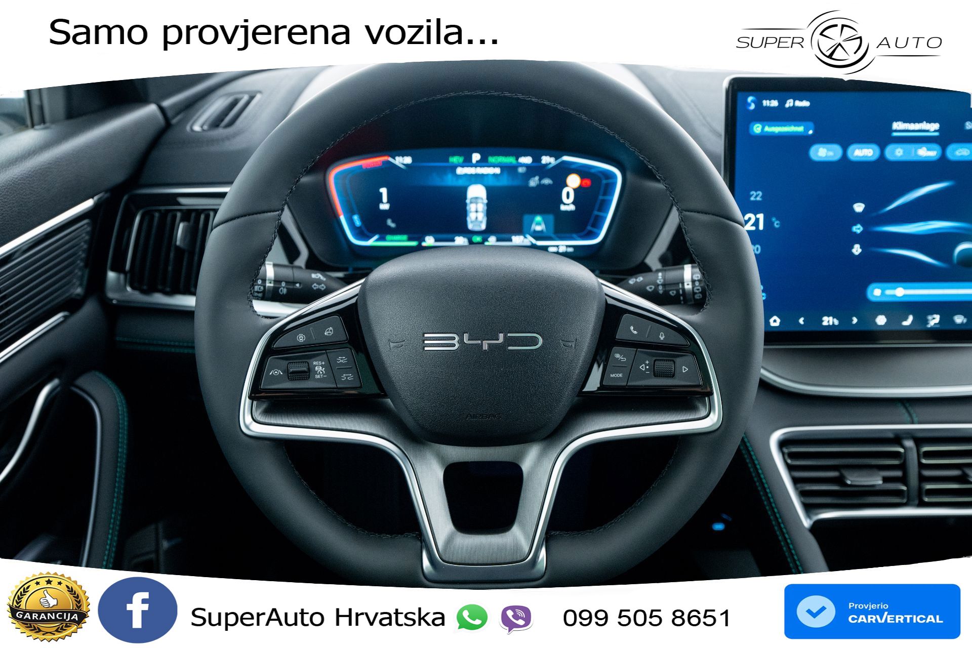 NOVO BYD Seal U 1.5L DM-i Aut. Boost 218 KS, LED+ACC+PANO+GR SJED+360+VIRT