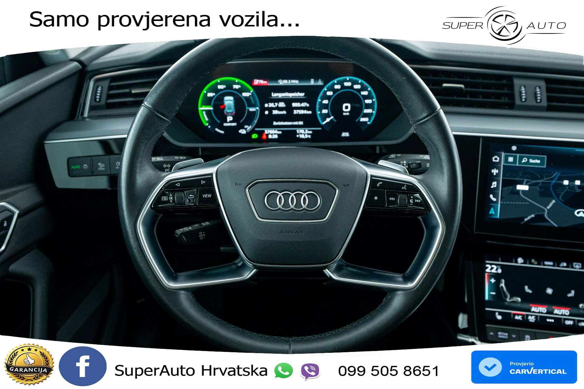 Audi e-tron 55 quattro 408 KS, ZRAČNI+KAM+GR SJED+VIRT+NAVI