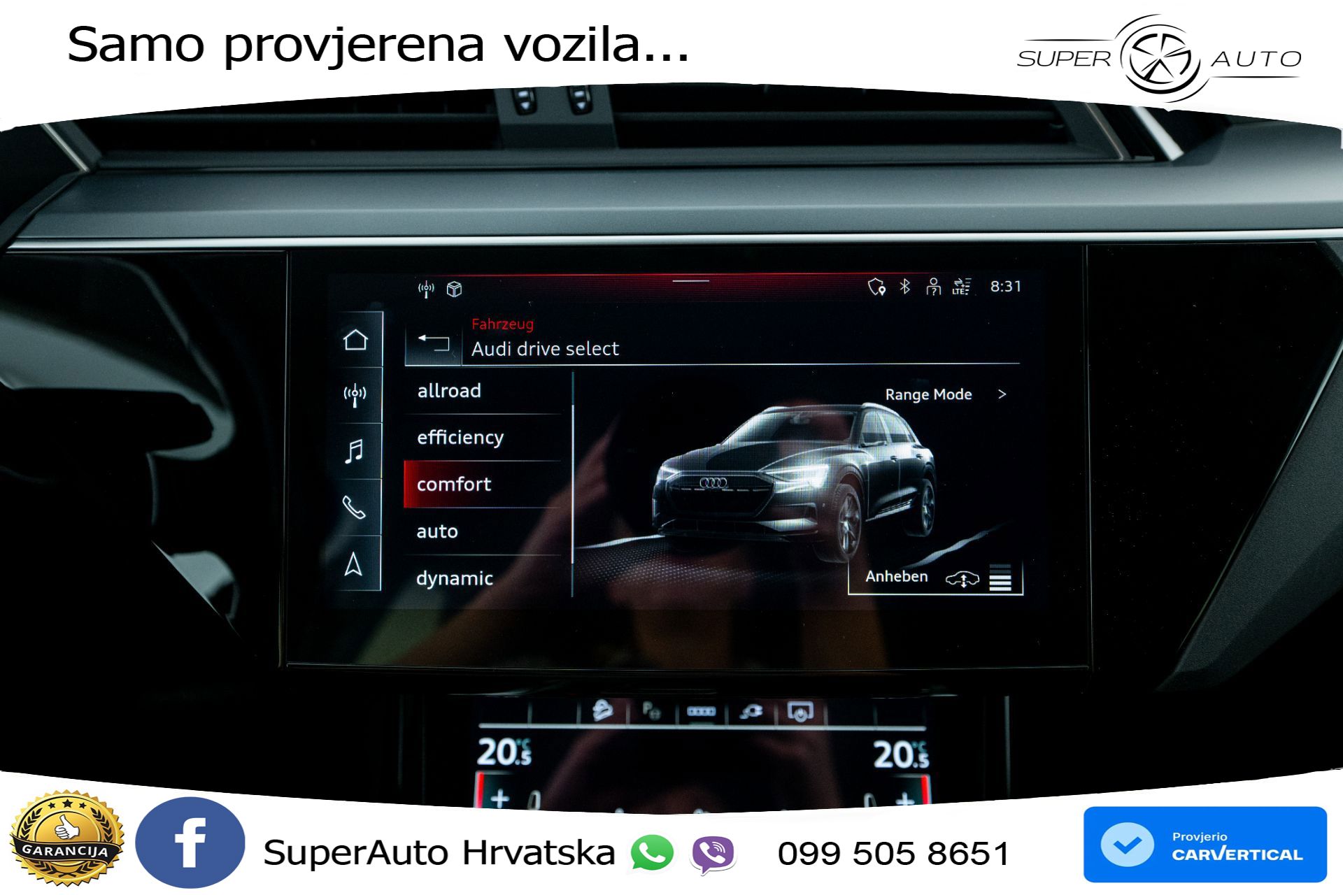 Audi e-tron 55 quattro 408 KS, ZRAČNI+KAM+GR SJED+VIRT+NAVI