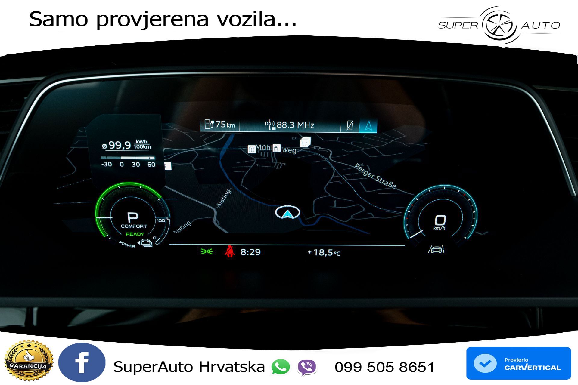 Audi e-tron 55 quattro 408 KS, ZRAČNI+KAM+GR SJED+VIRT+NAVI