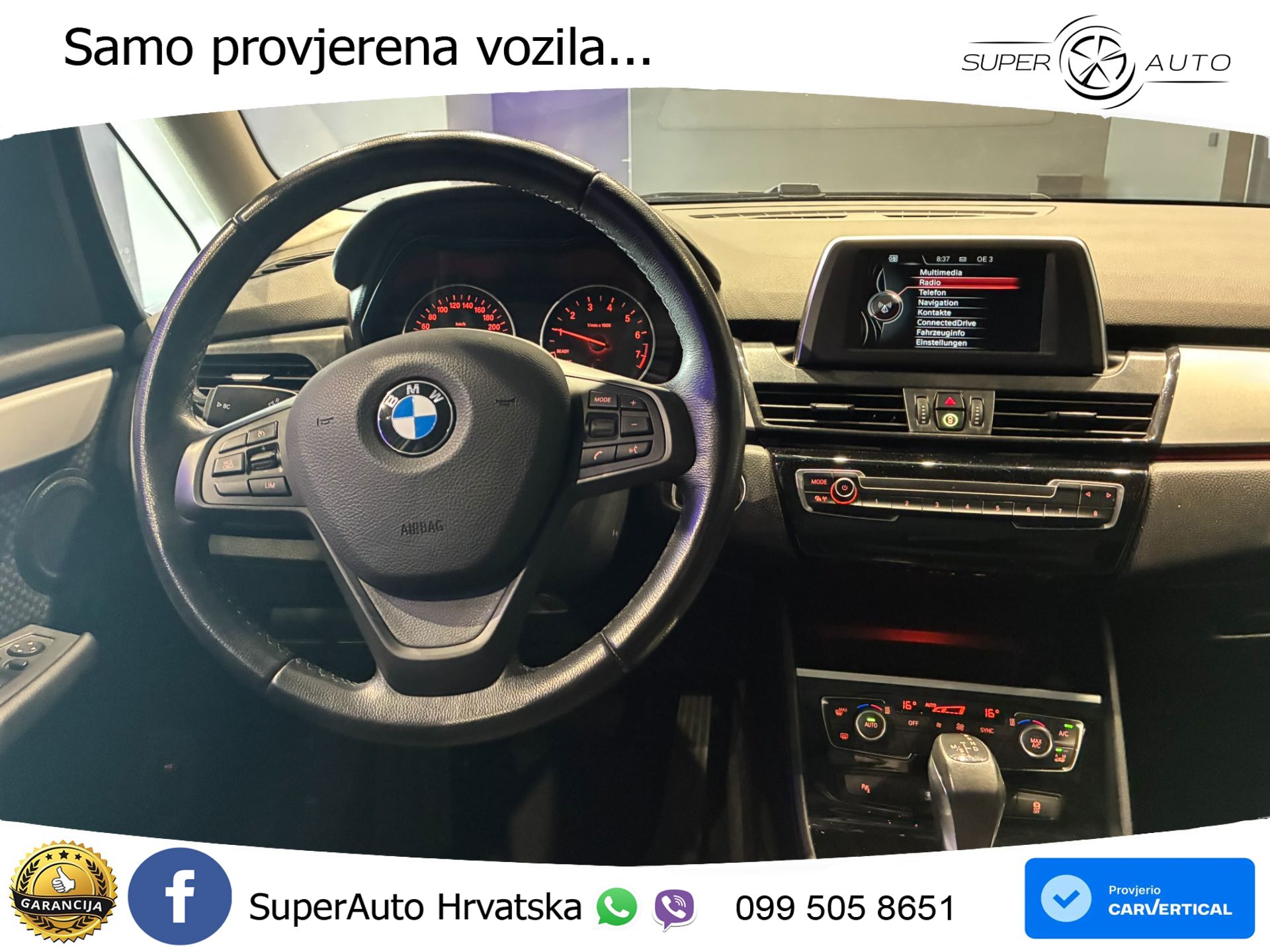 BMW 218i Active Tourer Aut. Advantage 136 KS, NAVI+PARK