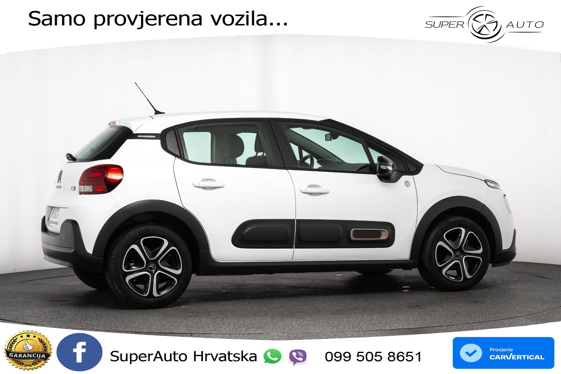 Citroen C3 1.2 PureTech 110 KS, LED+TEM+KLIMA+DAB
