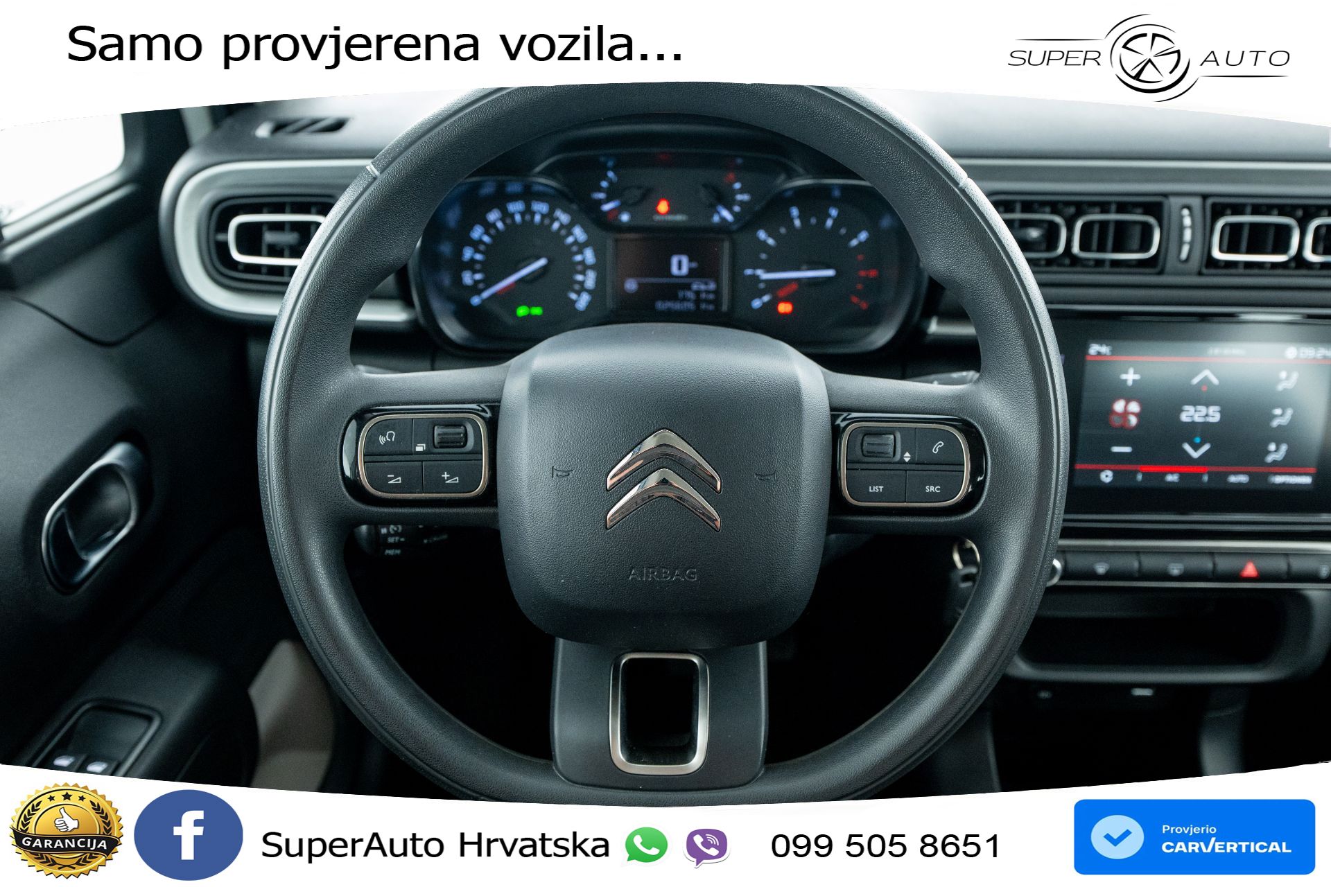 Citroen C3 1.2 PureTech 110 KS, LED+TEM+KLIMA+DAB