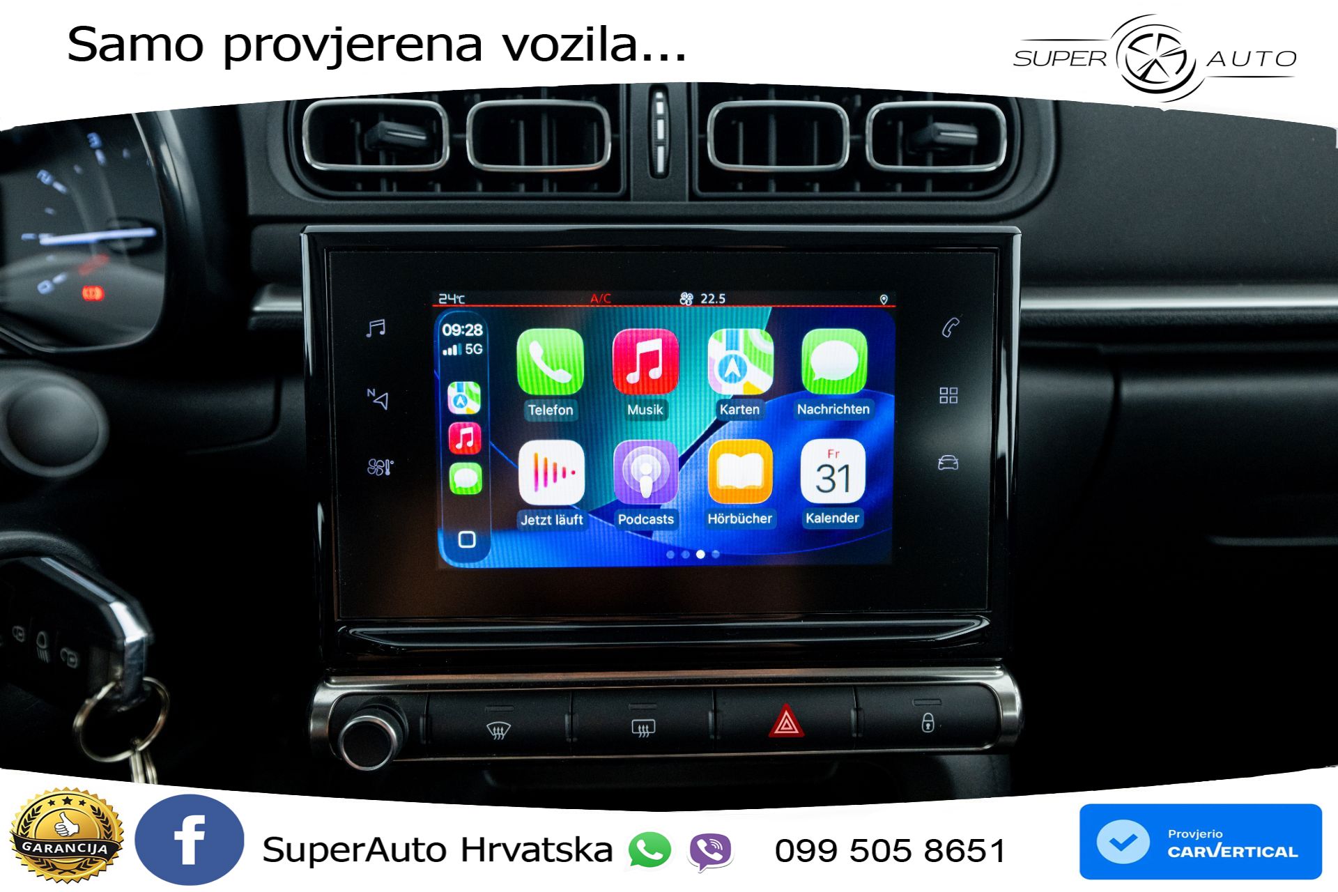 Citroen C3 1.2 PureTech 110 KS, LED+TEM+KLIMA+DAB