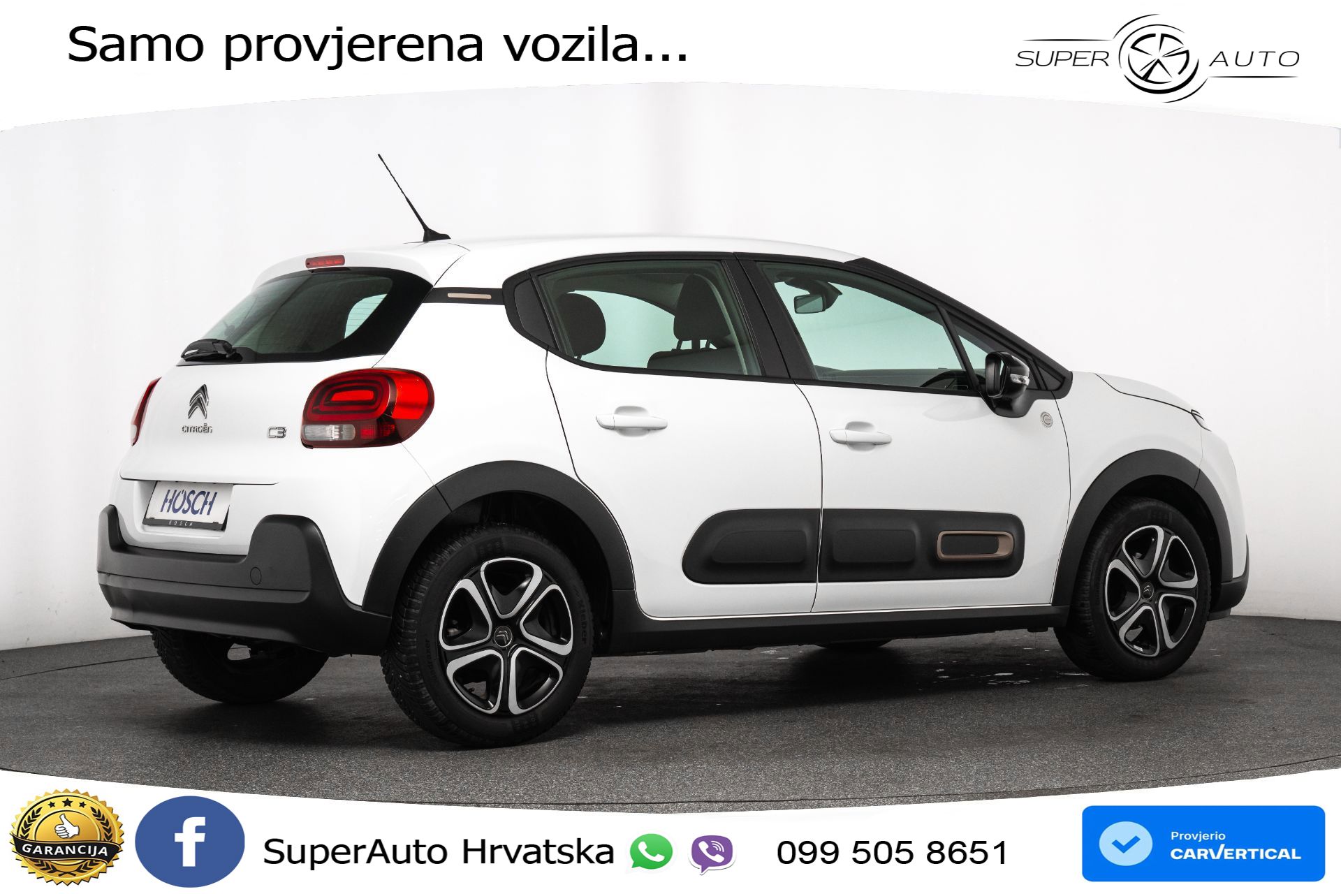Citroen C3 1.2 PureTech 110 KS, LED+TEM+KLIMA+DAB