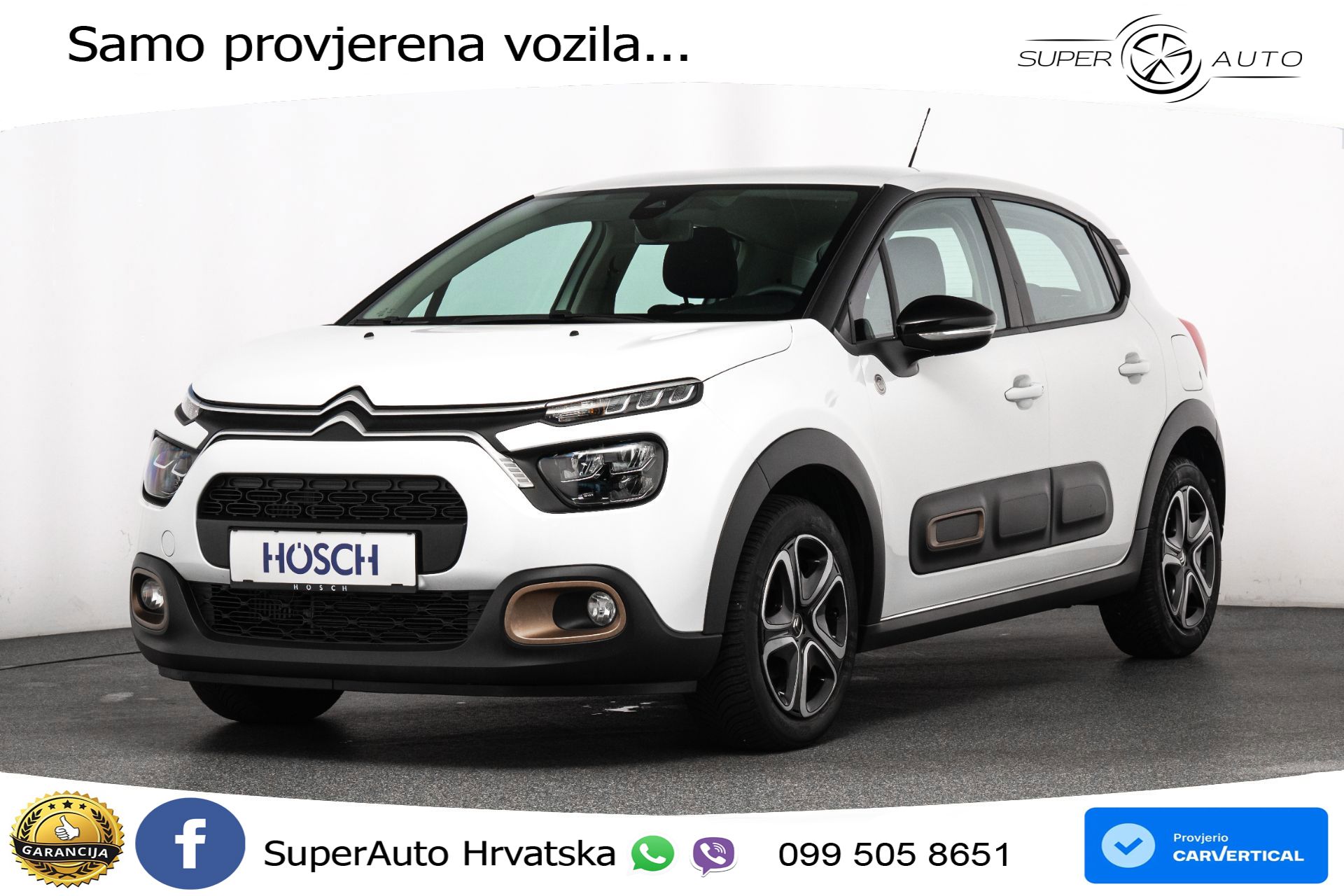 Citroen C3 1.2 PureTech 110 KS, LED+TEM+KLIMA+DAB