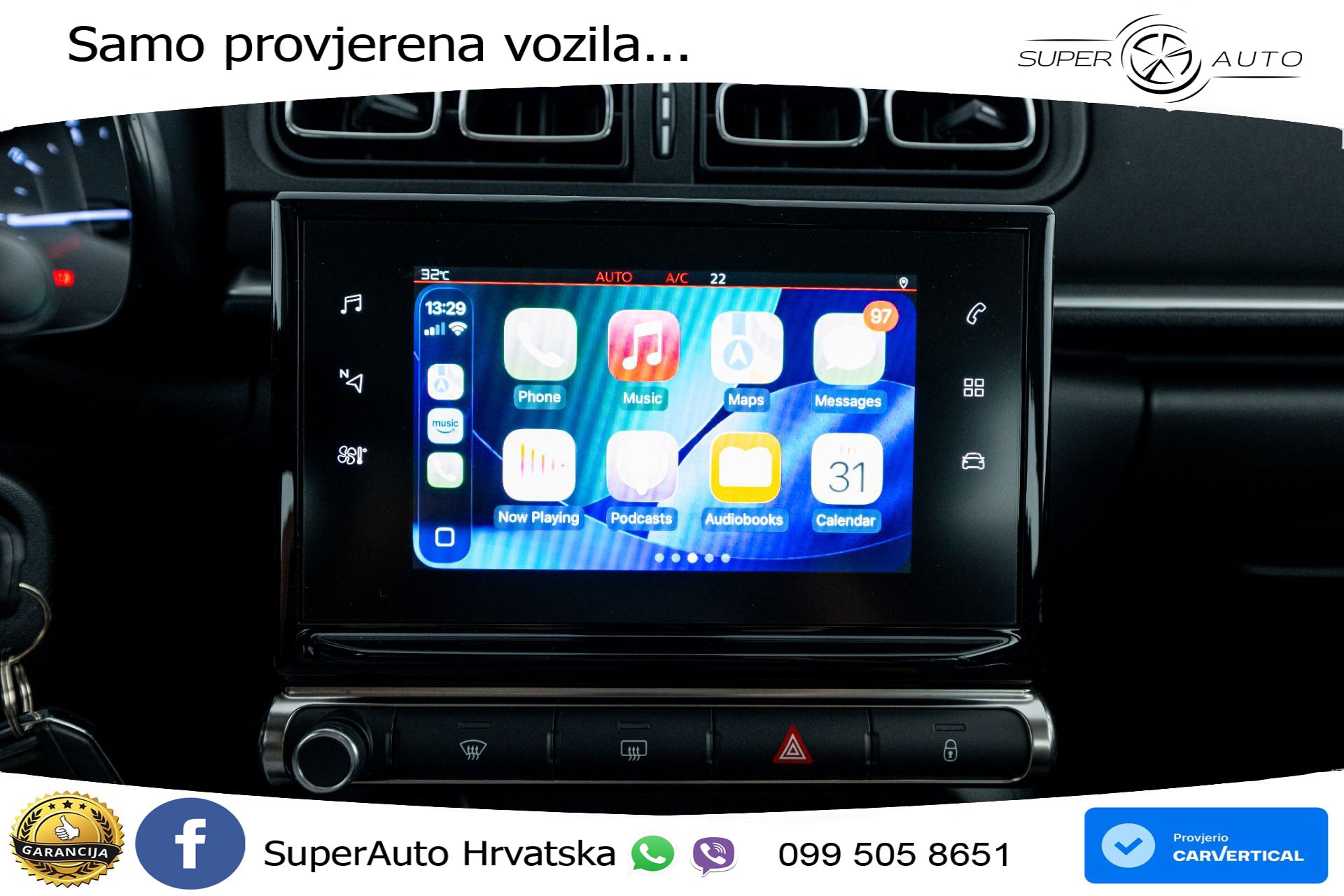 Citroen C3 1.2 PureTech 110 KS, LED+TEM+KLIMA+DAB