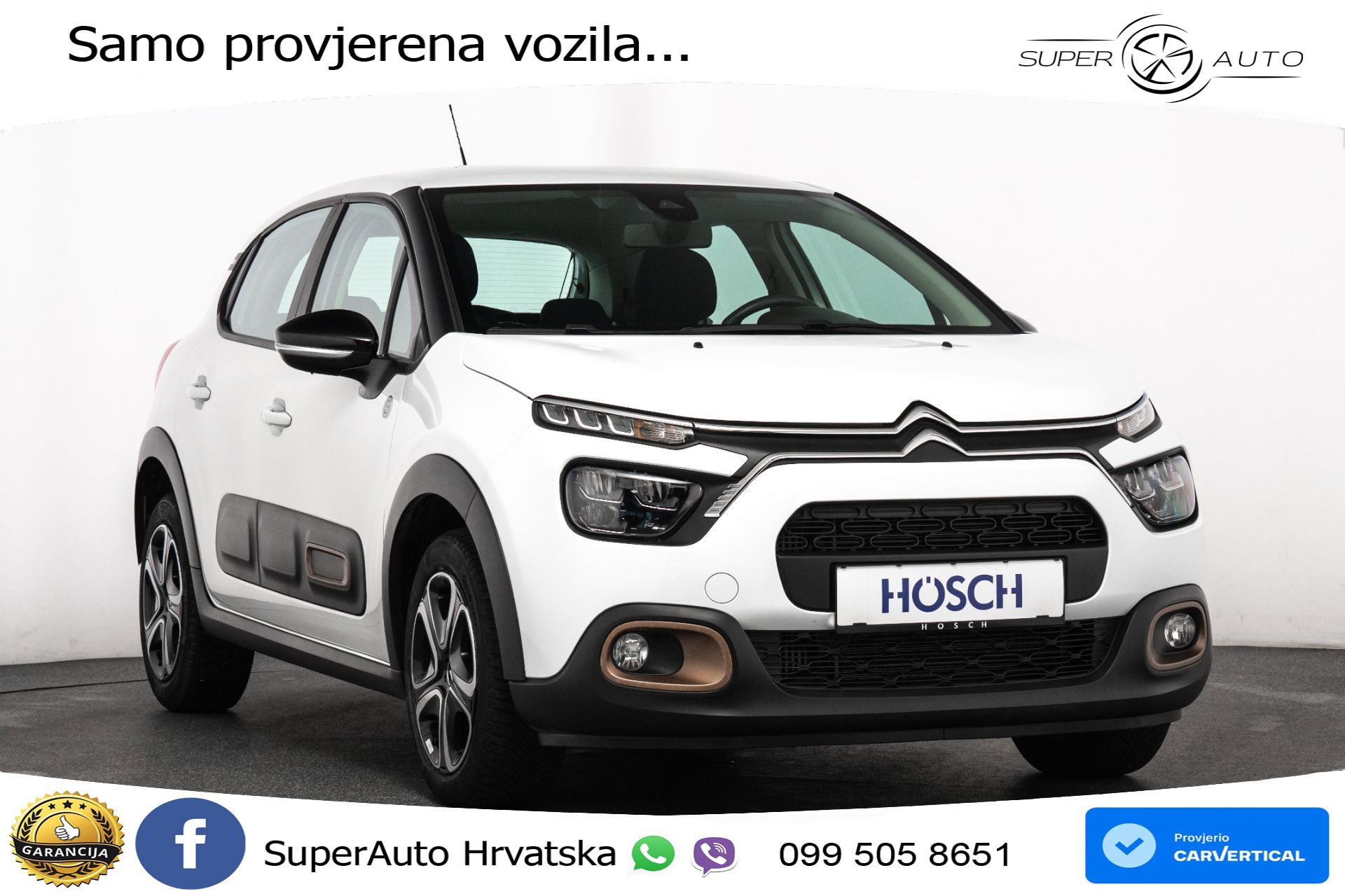 Citroen C3 1.2 PureTech 110 KS, LED+TEM+KLIMA+DAB