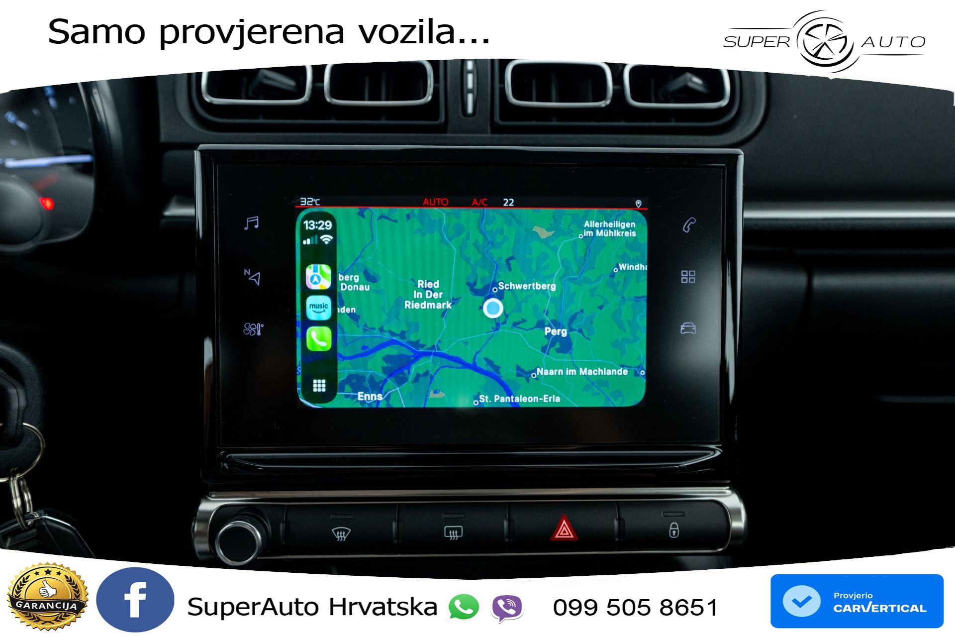 Citroen C3 1.2 PureTech 110 KS, LED+TEM+KLIMA+DAB