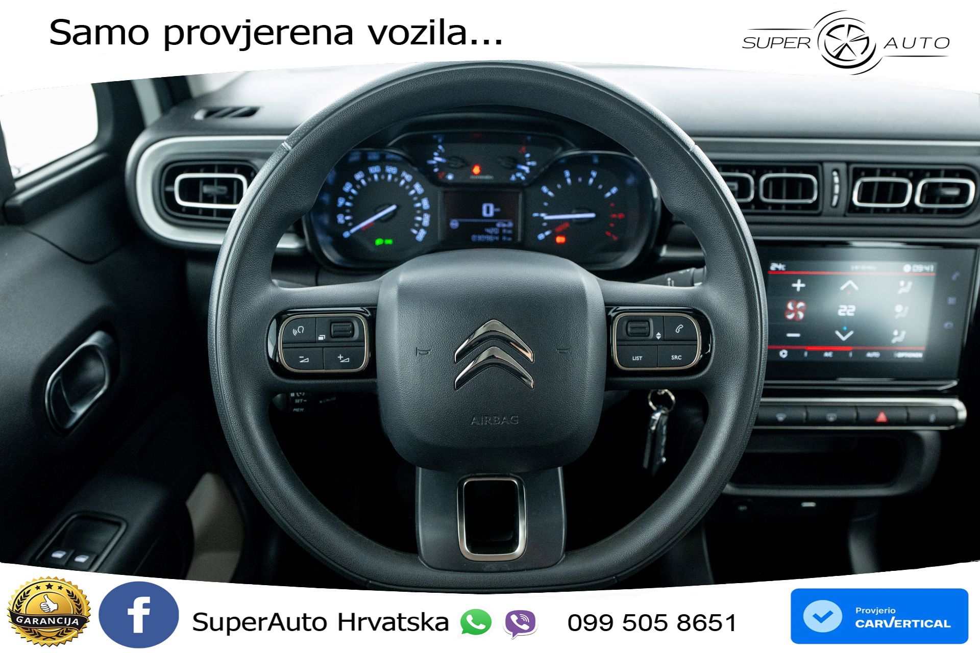 Citroen C3 1.2 PureTech 110 KS, LED+TEM+KLIMA+DAB