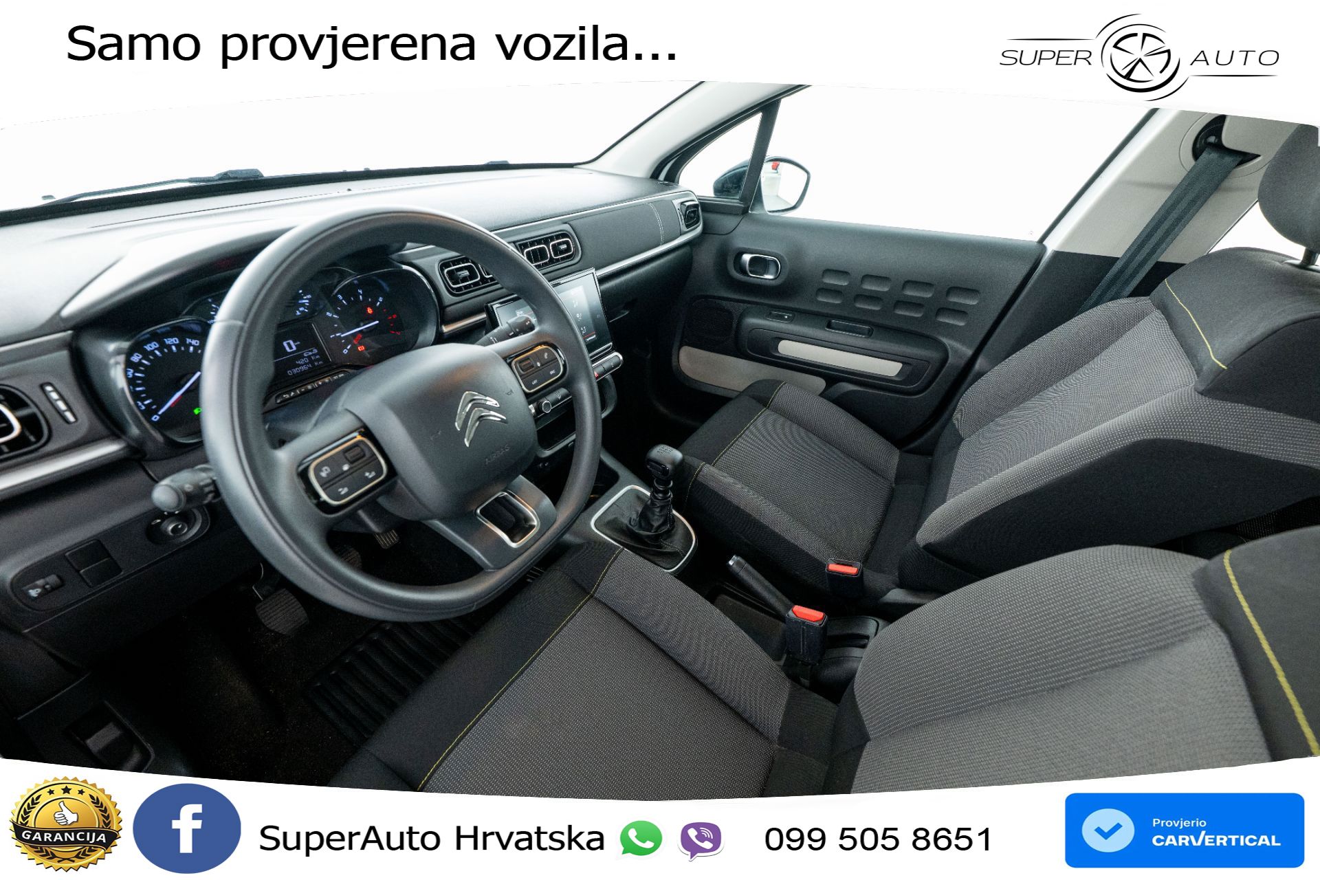Citroen C3 1.2 PureTech 110 KS, LED+TEM+KLIMA+DAB