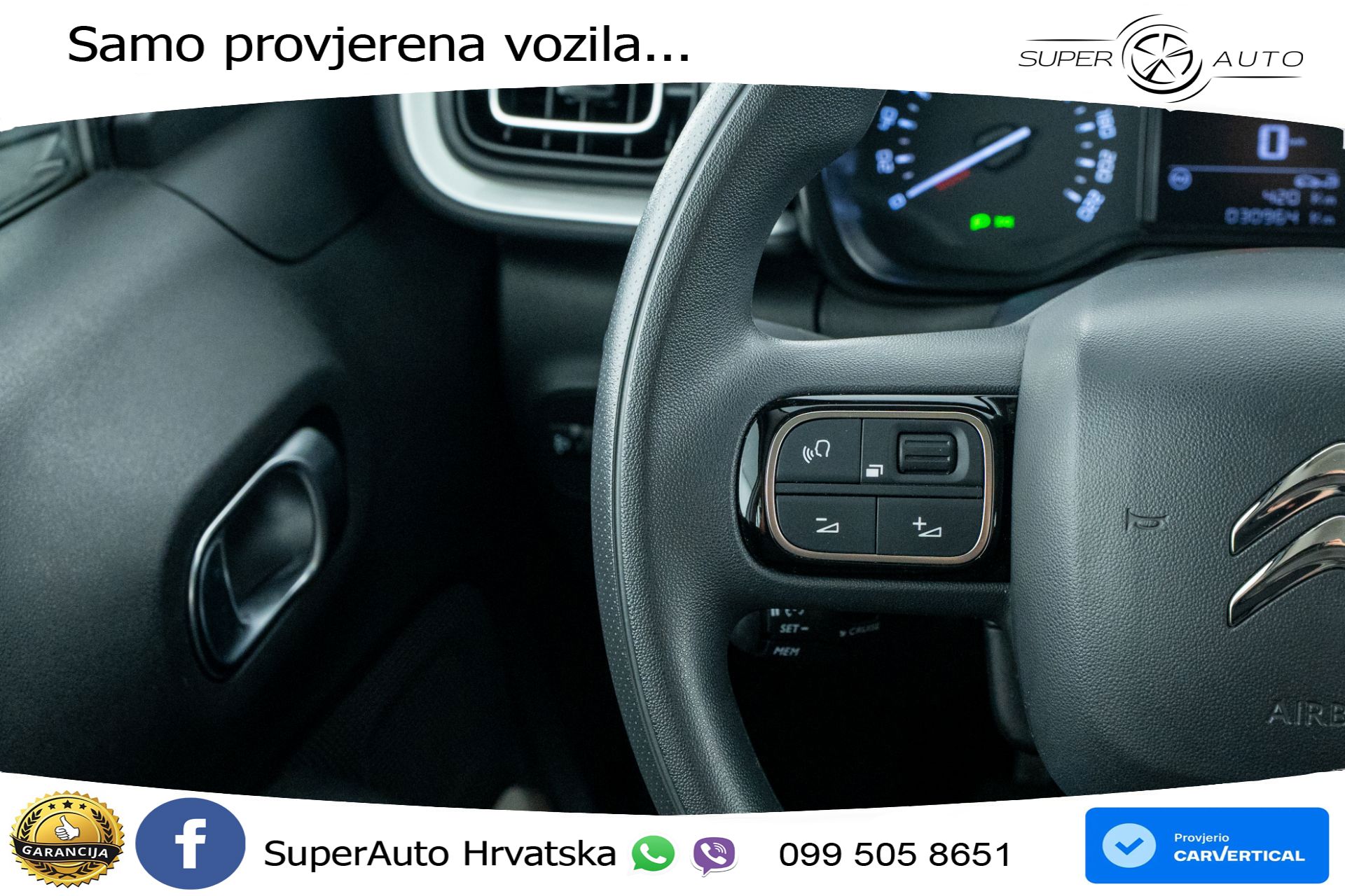 Citroen C3 1.2 PureTech 110 KS, LED+TEM+KLIMA+DAB