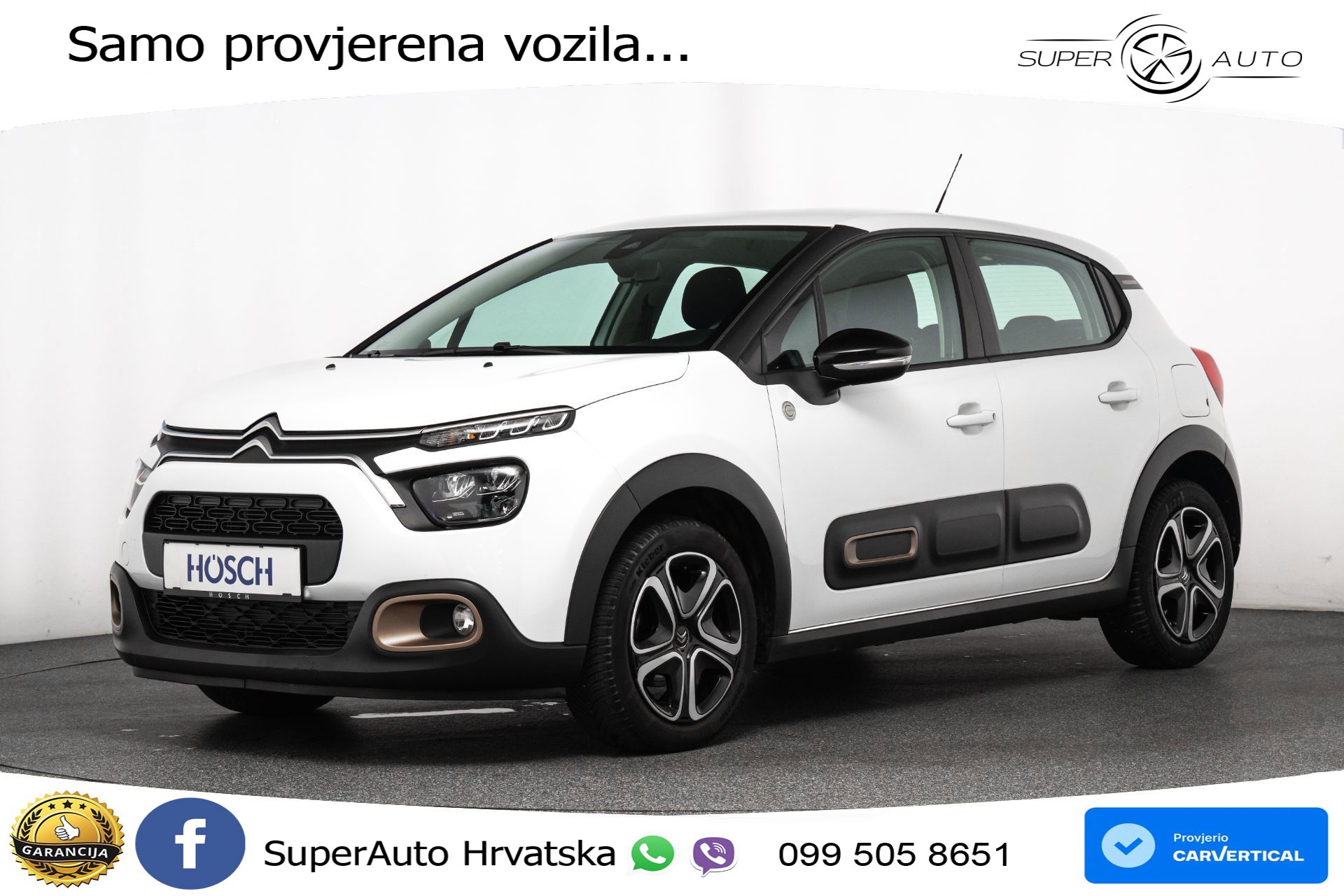 Citroen C3 1.2 PureTech 110 KS, LED+TEM+KLIMA+DAB