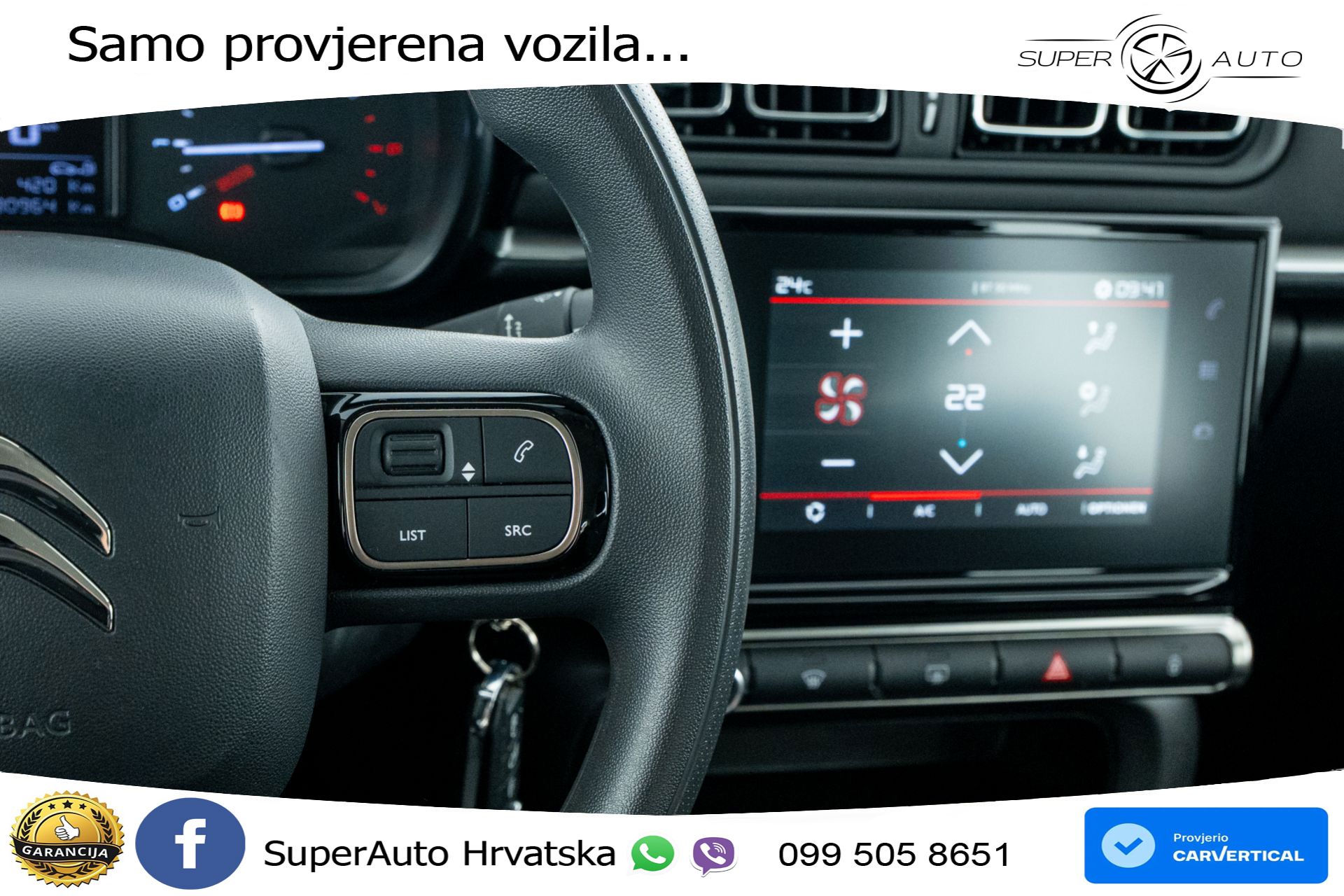 Citroen C3 1.2 PureTech 110 KS, LED+TEM+KLIMA+DAB
