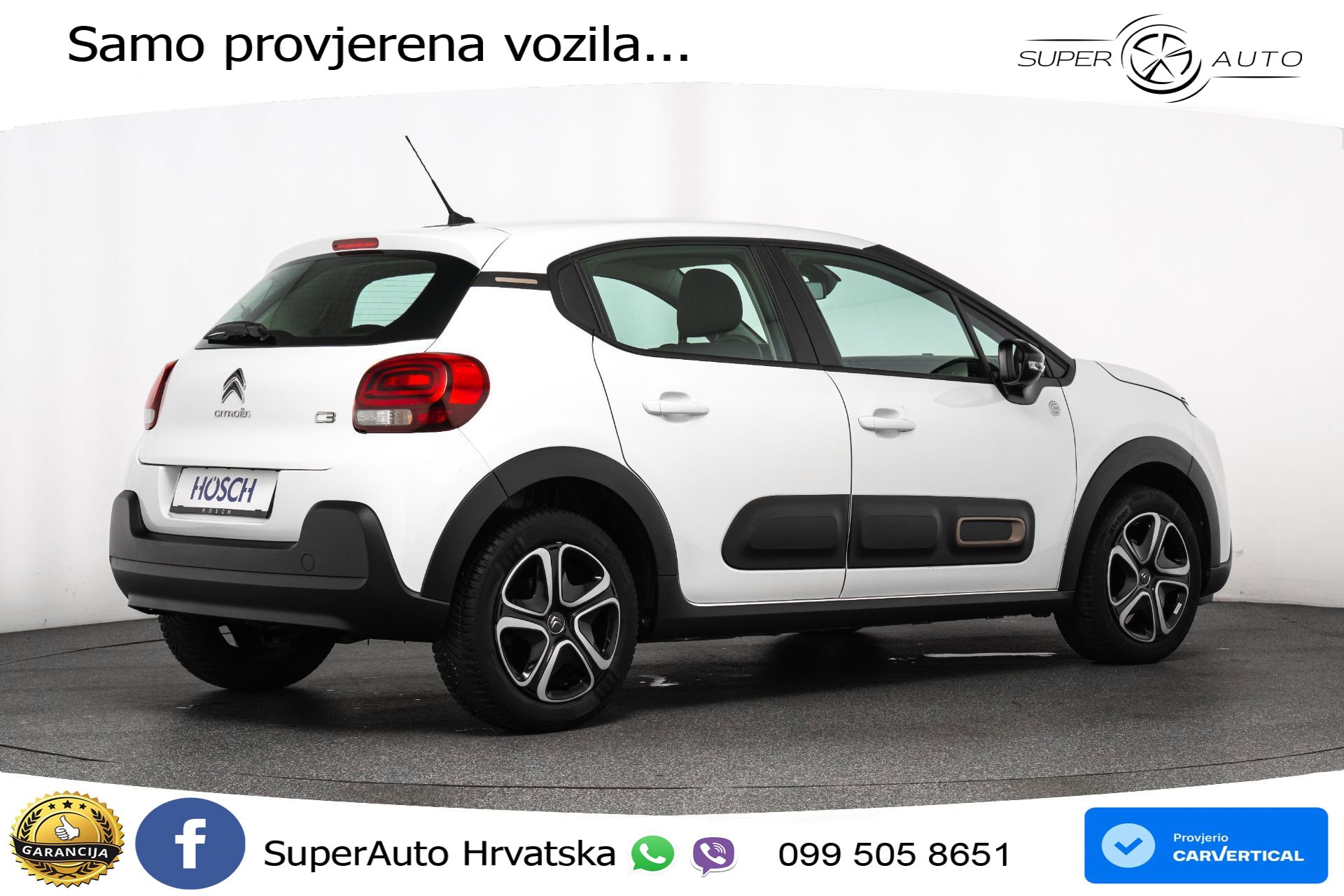 Citroen C3 1.2 PureTech 110 KS, LED+TEM+KLIMA+DAB