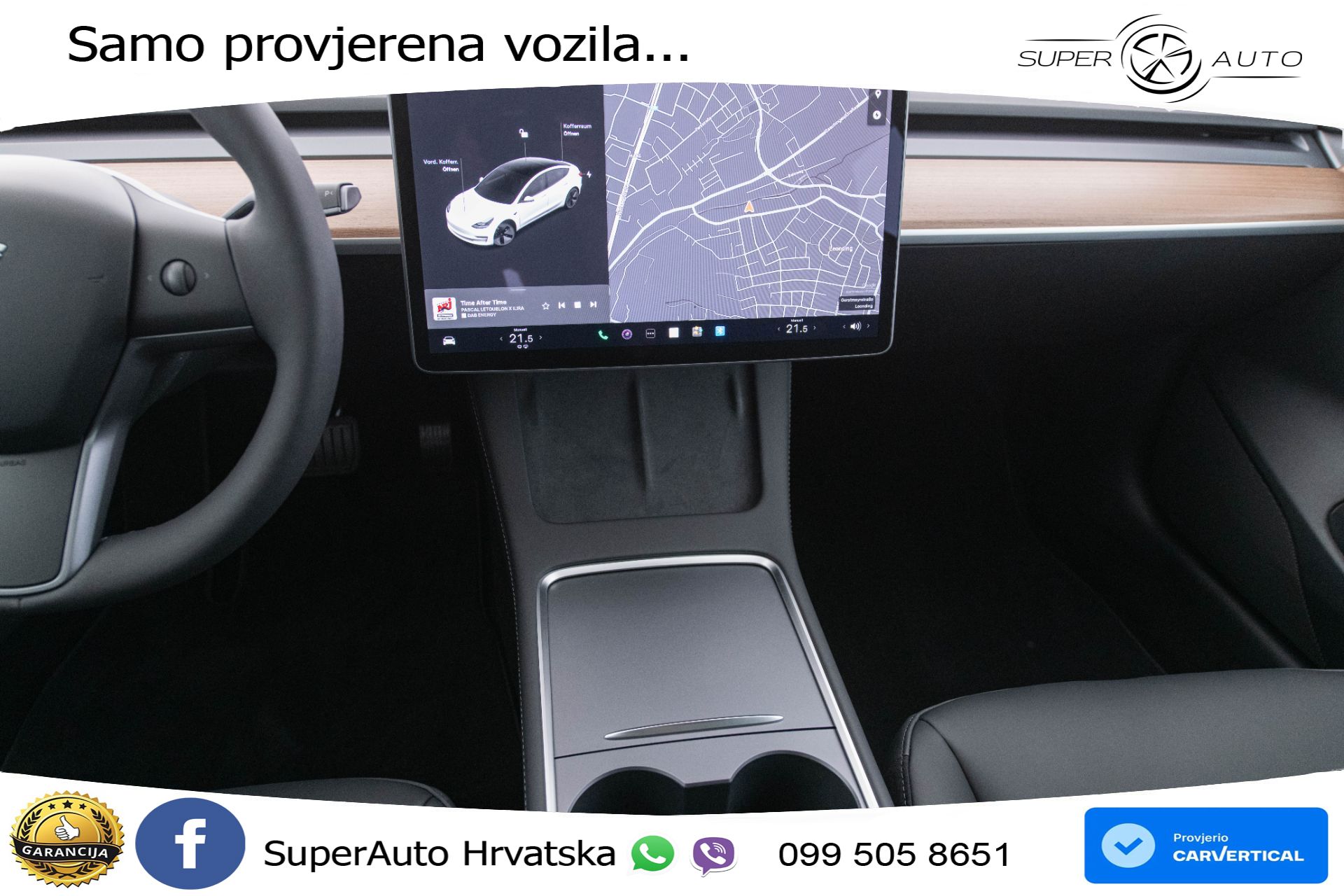 Tesla Model 3 Standard Plus 306 KS, ACC+KAM+GR SJED+PANO+NAVI