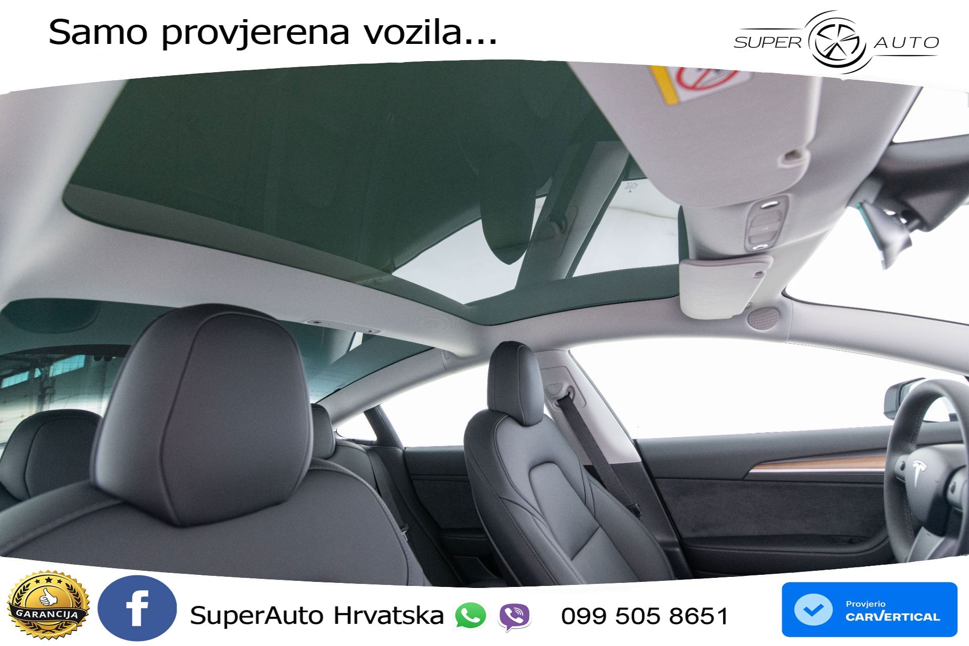 Tesla Model 3 Standard Plus 306 KS, ACC+KAM+GR SJED+PANO+NAVI