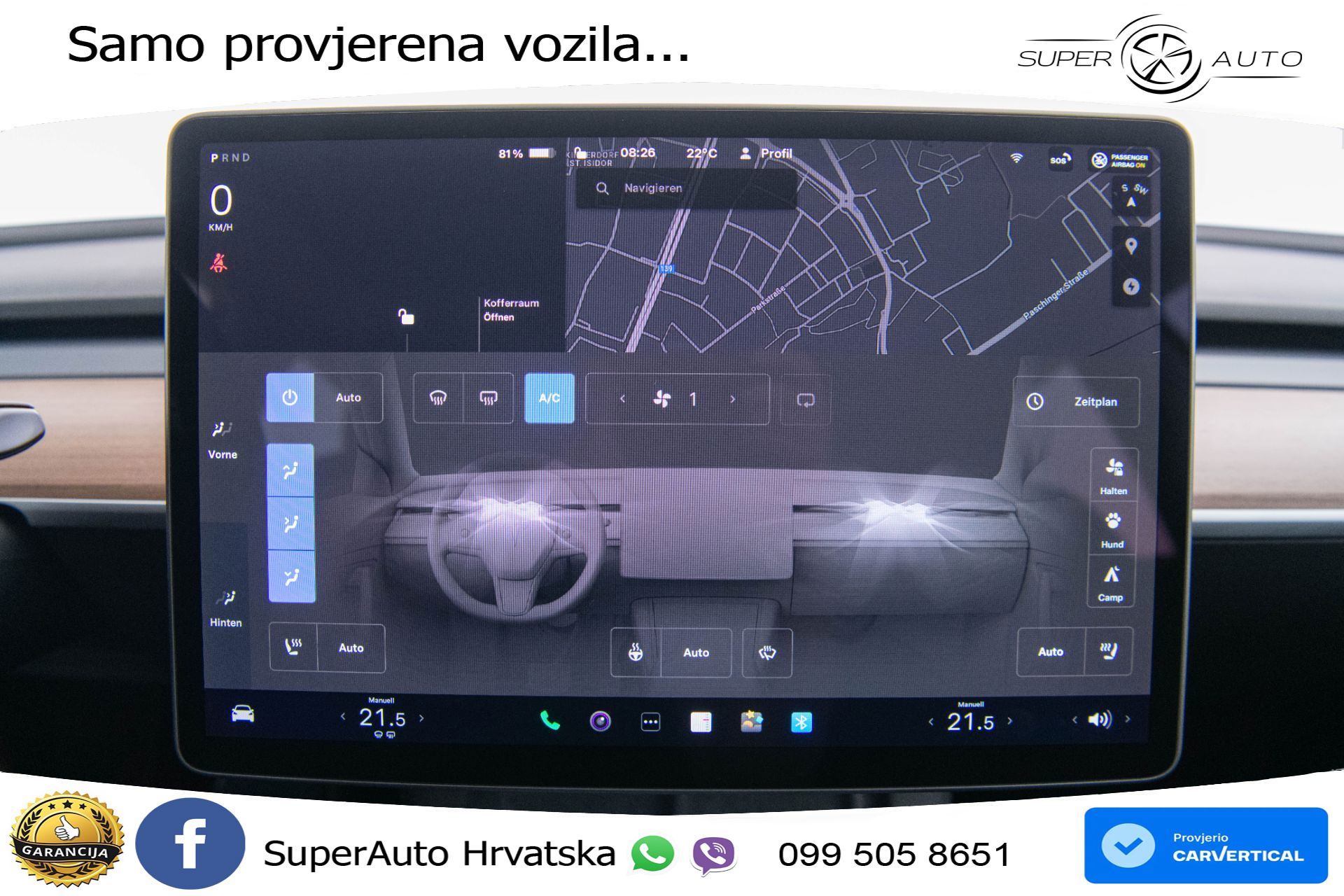 Tesla Model 3 Standard Plus 306 KS, ACC+KAM+GR SJED+PANO+NAVI