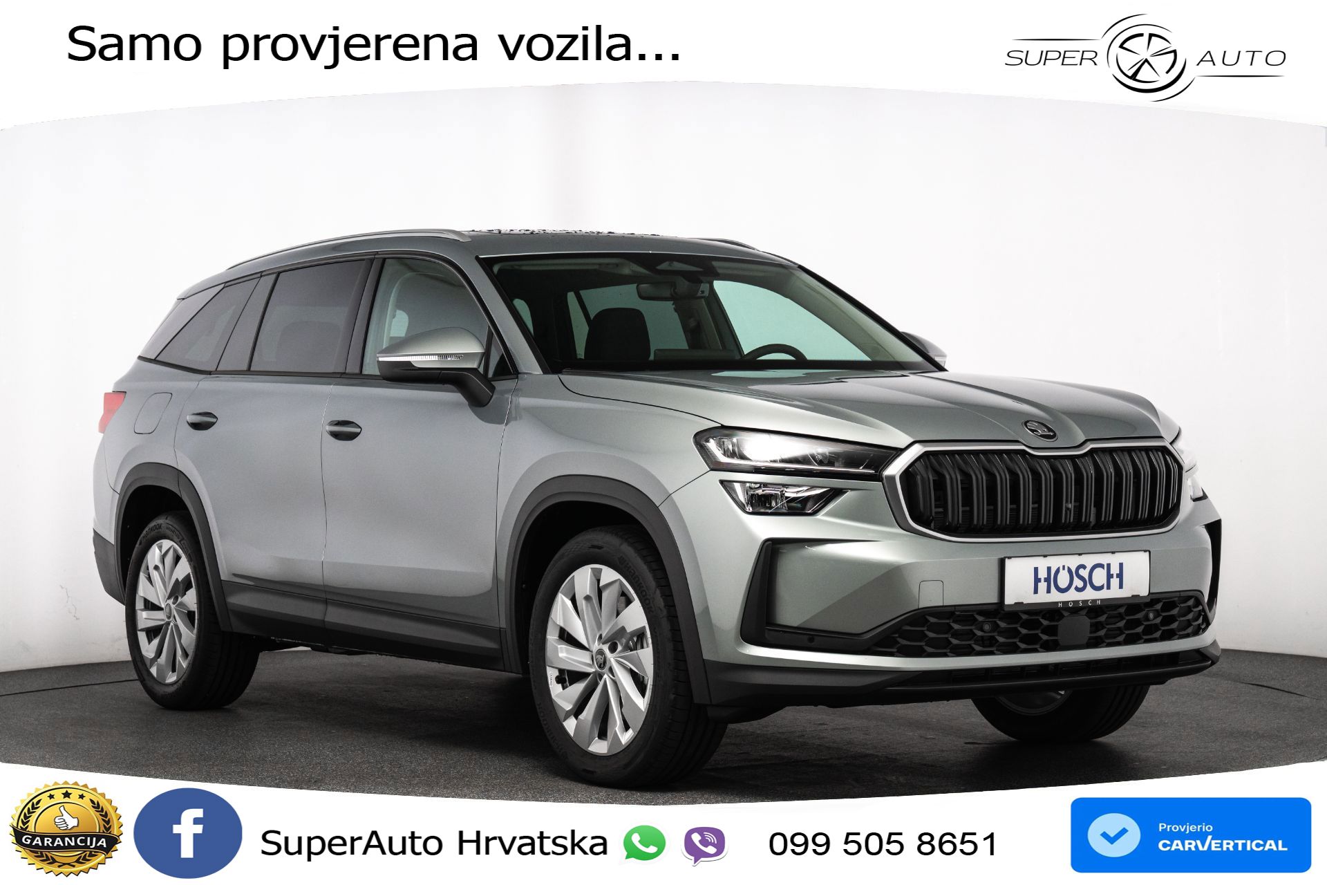 NOVO Škoda Kodiaq 1.5 TSI DSG Selection 150 KS, 7-SJED+ACC+GR SJED+KAM+PANO+PDC