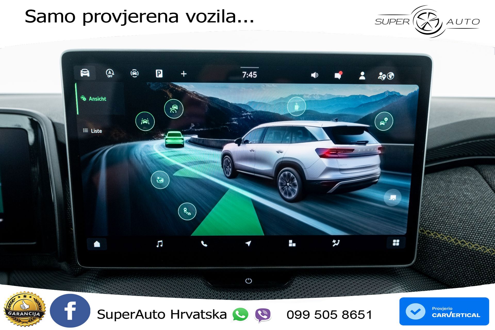 NOVO Škoda Kodiaq 1.5 TSI DSG Selection 150 KS, 7-SJED+ACC+KAM+GR SJED+PANO+VIRT