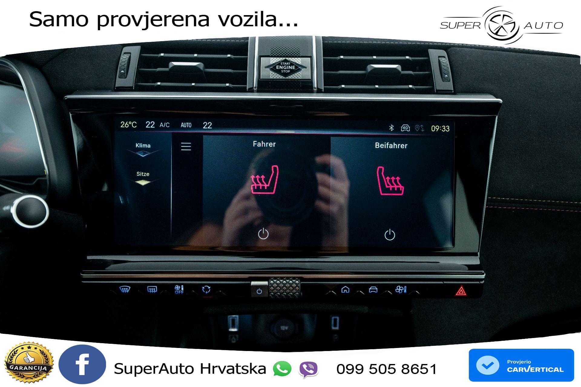 DS7 Crossback 1.5 BlueHDi Aut. Performance Line 131 KS, KAM+GR SJED+VIRT+NAVI