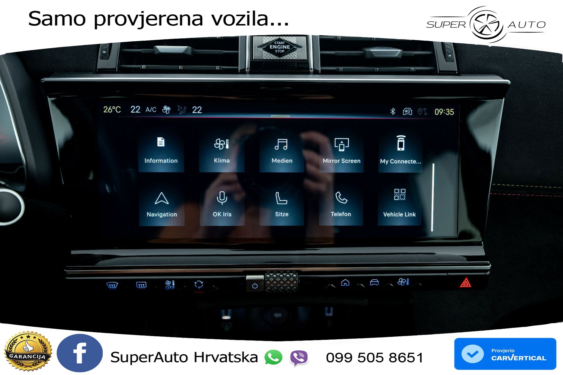 DS7 Crossback 1.5 BlueHDi Aut. Performance Line 131 KS, KAM+GR SJED+VIRT+NAVI