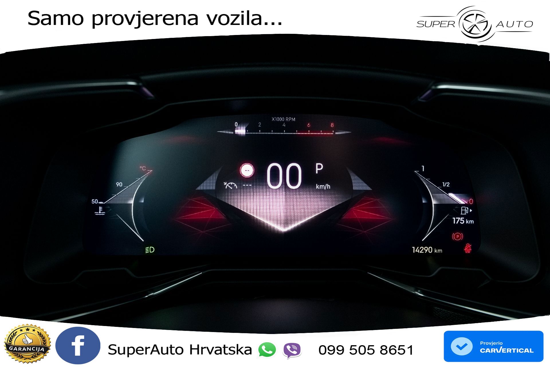 DS7 Crossback 1.5 BlueHDi Aut. Performance Line 131 KS, KAM+GR SJED+VIRT+NAVI