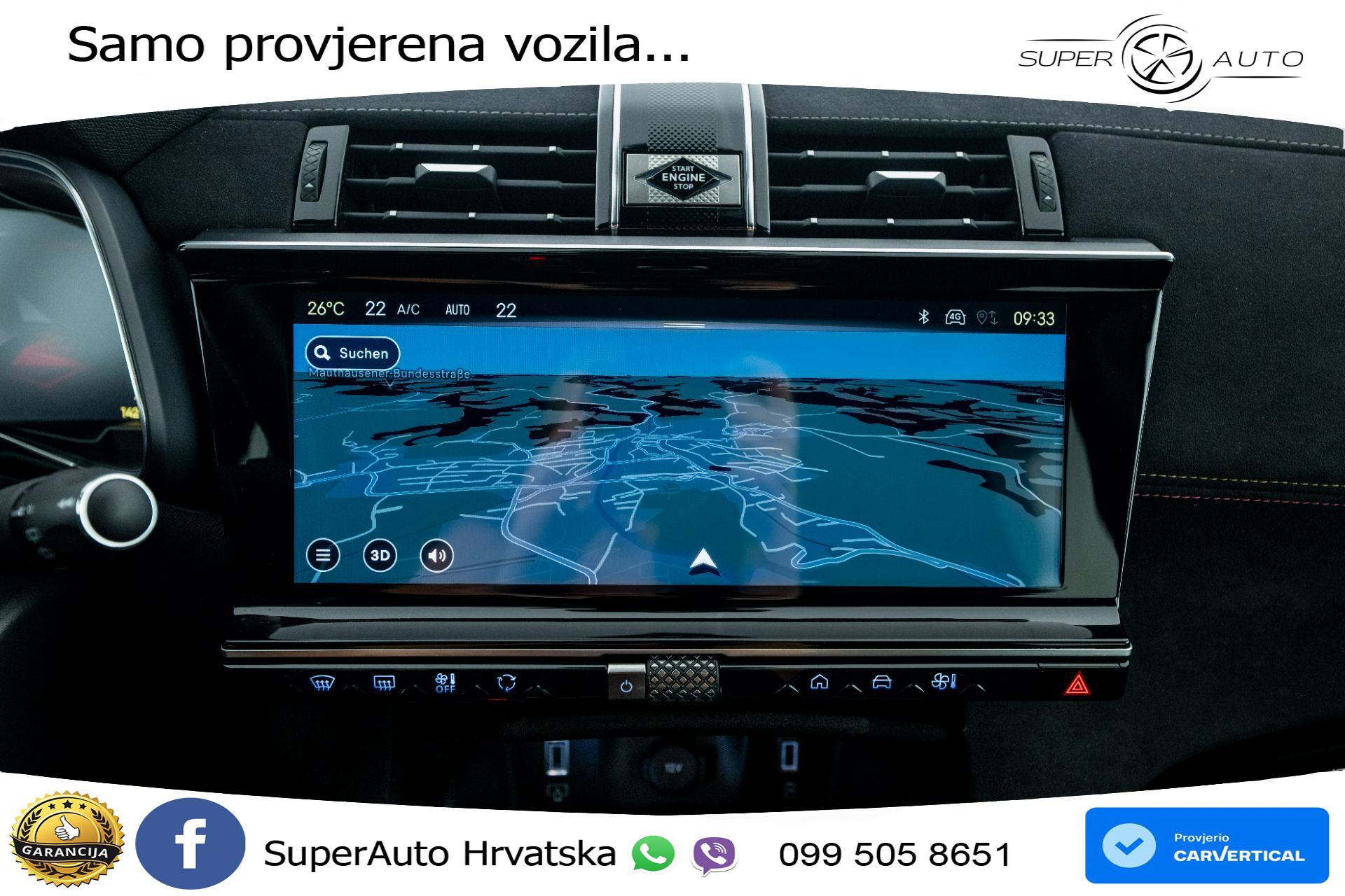 DS7 Crossback 1.5 BlueHDi Aut. Performance Line 131 KS, KAM+GR SJED+VIRT+NAVI